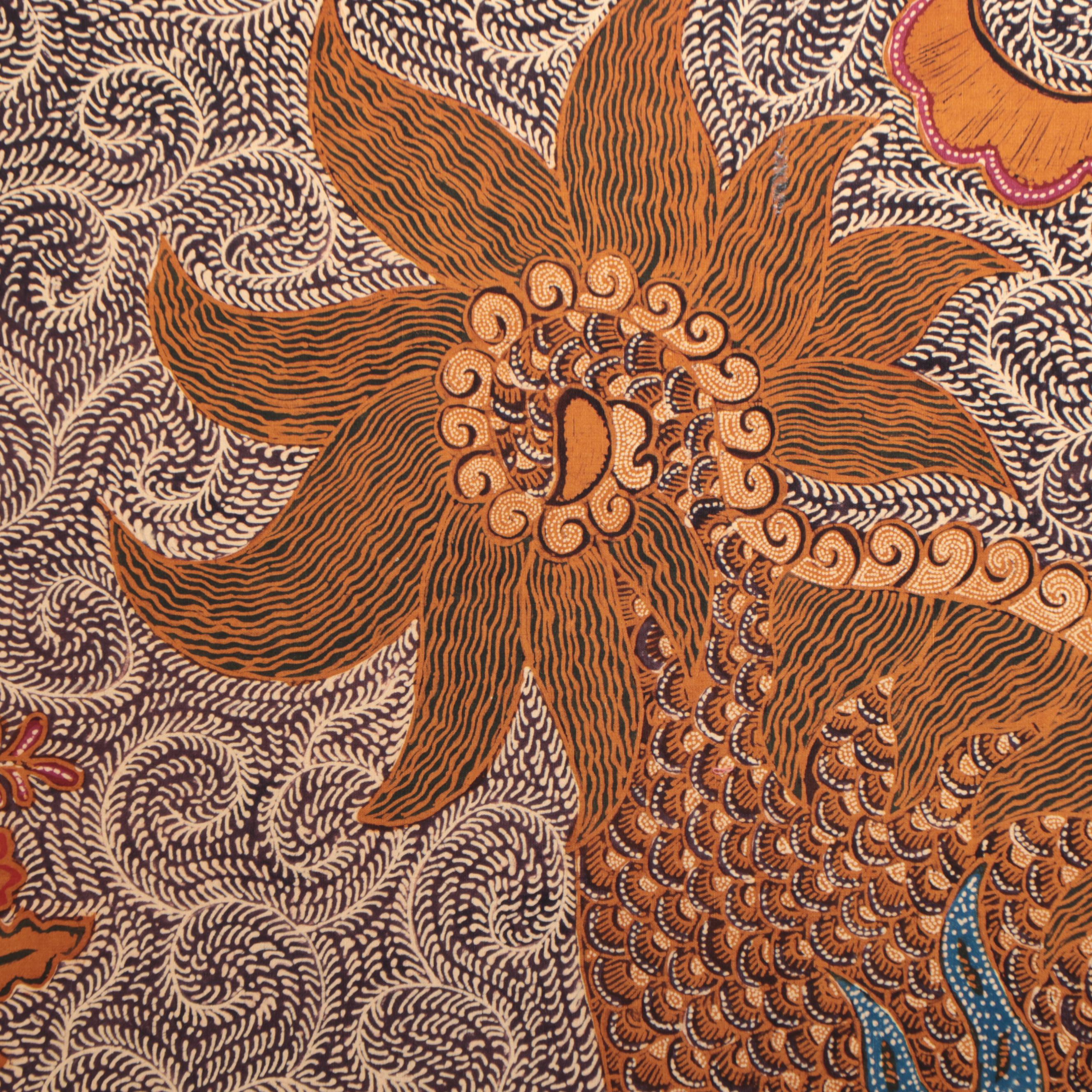 Chinese Batik Painting of Lion