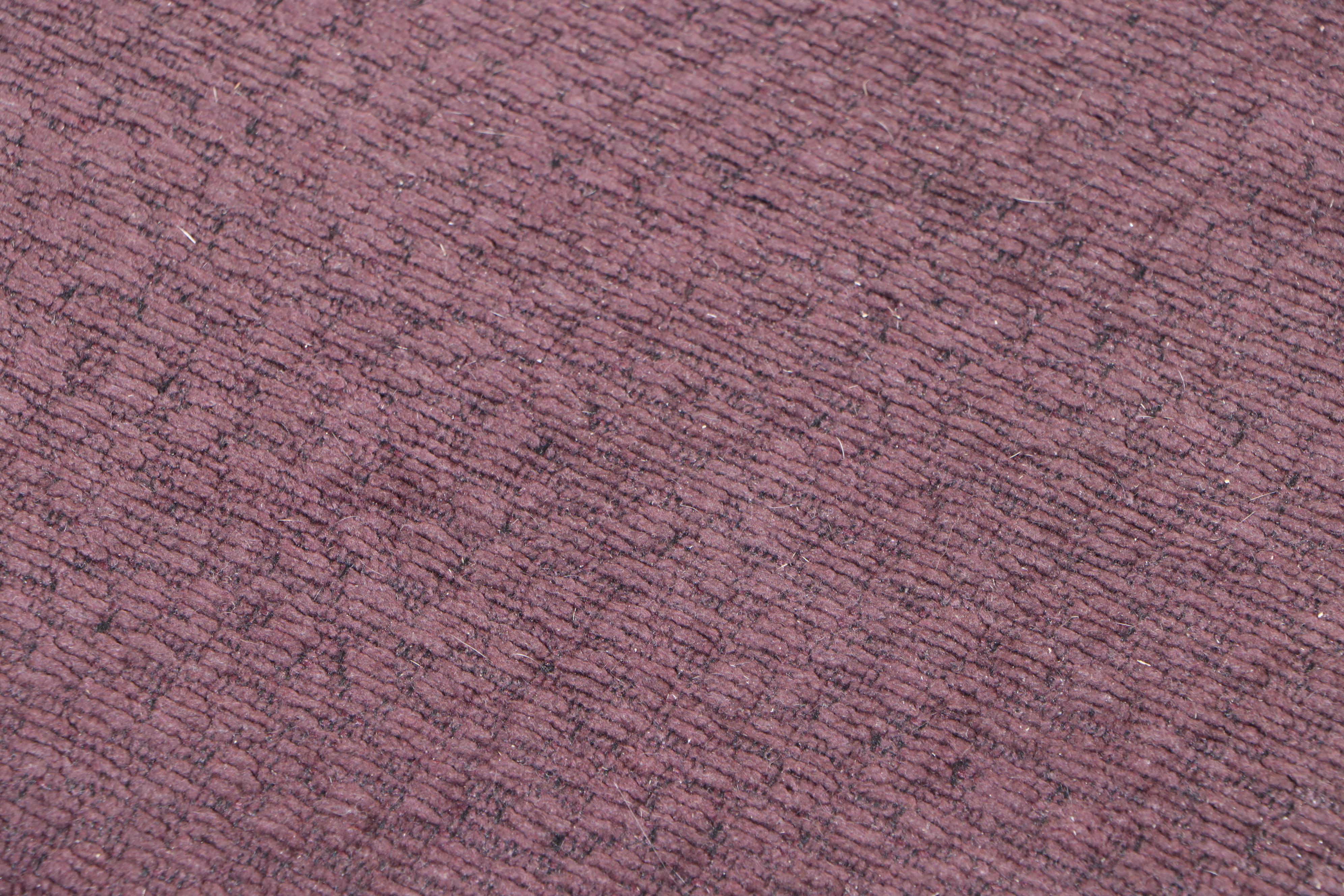 Plum Upholstered Recamier Chaise Lounge with Accent Pillow