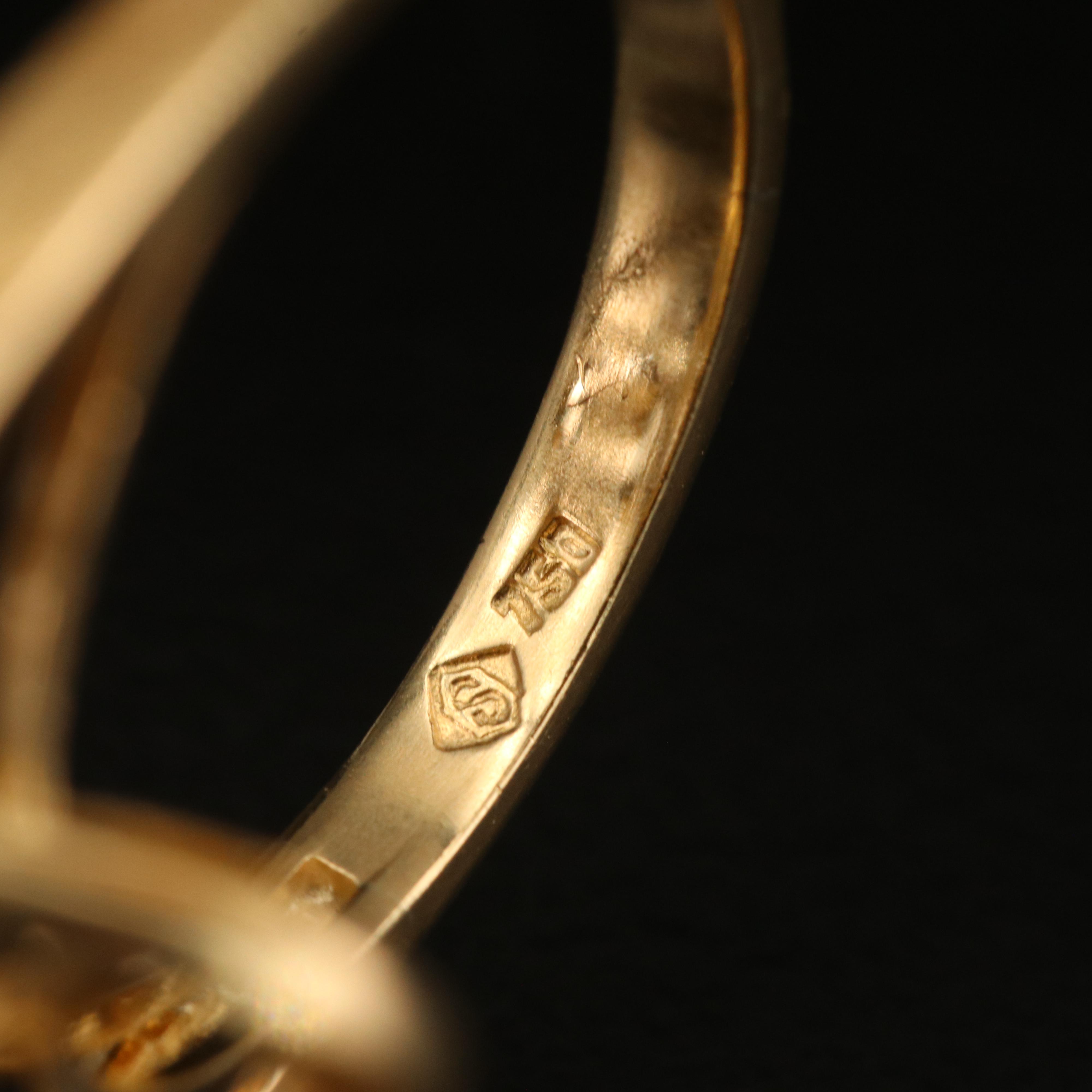 18K 0.35 CTW Diamond Spray Ring