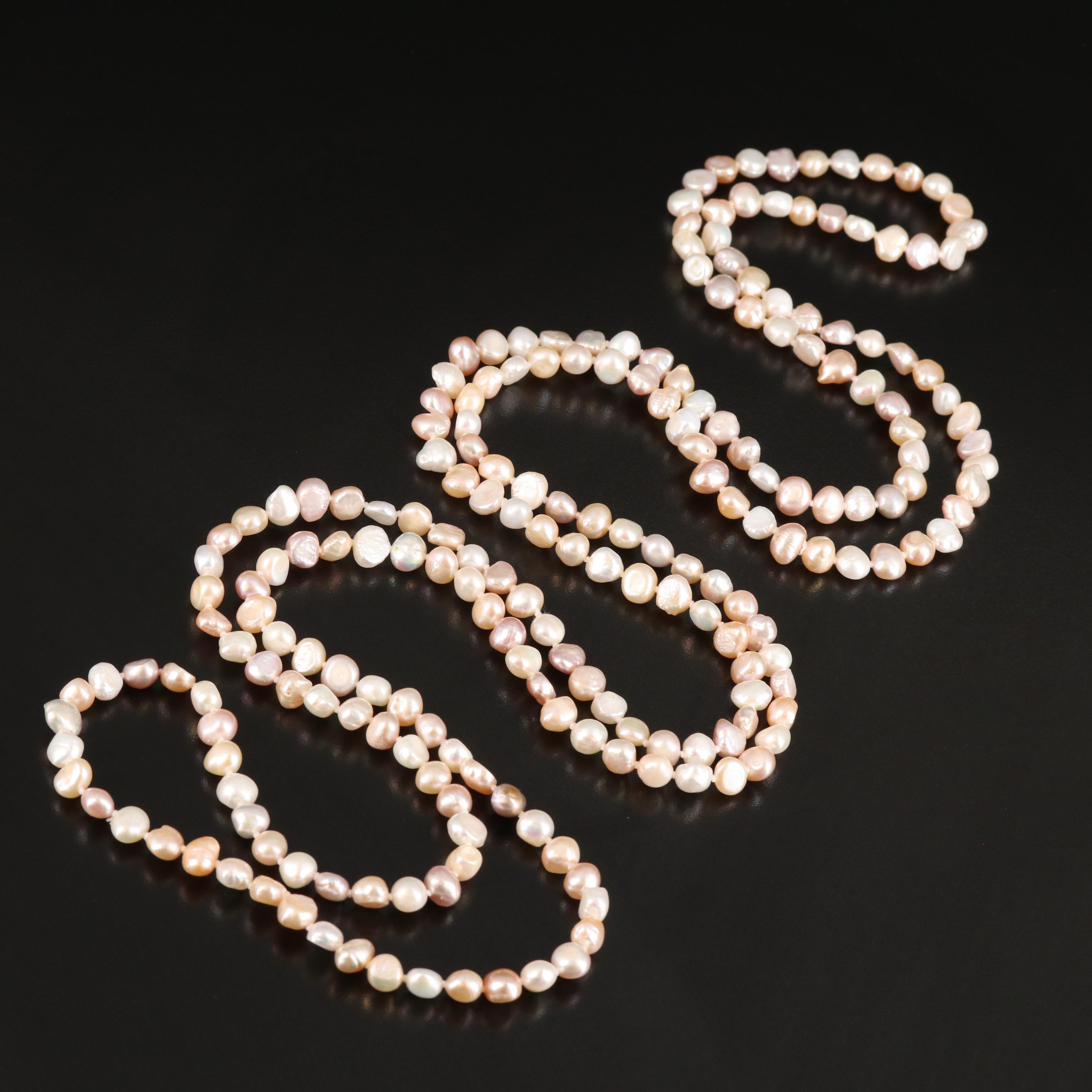 Endless Pearl Rope Necklace