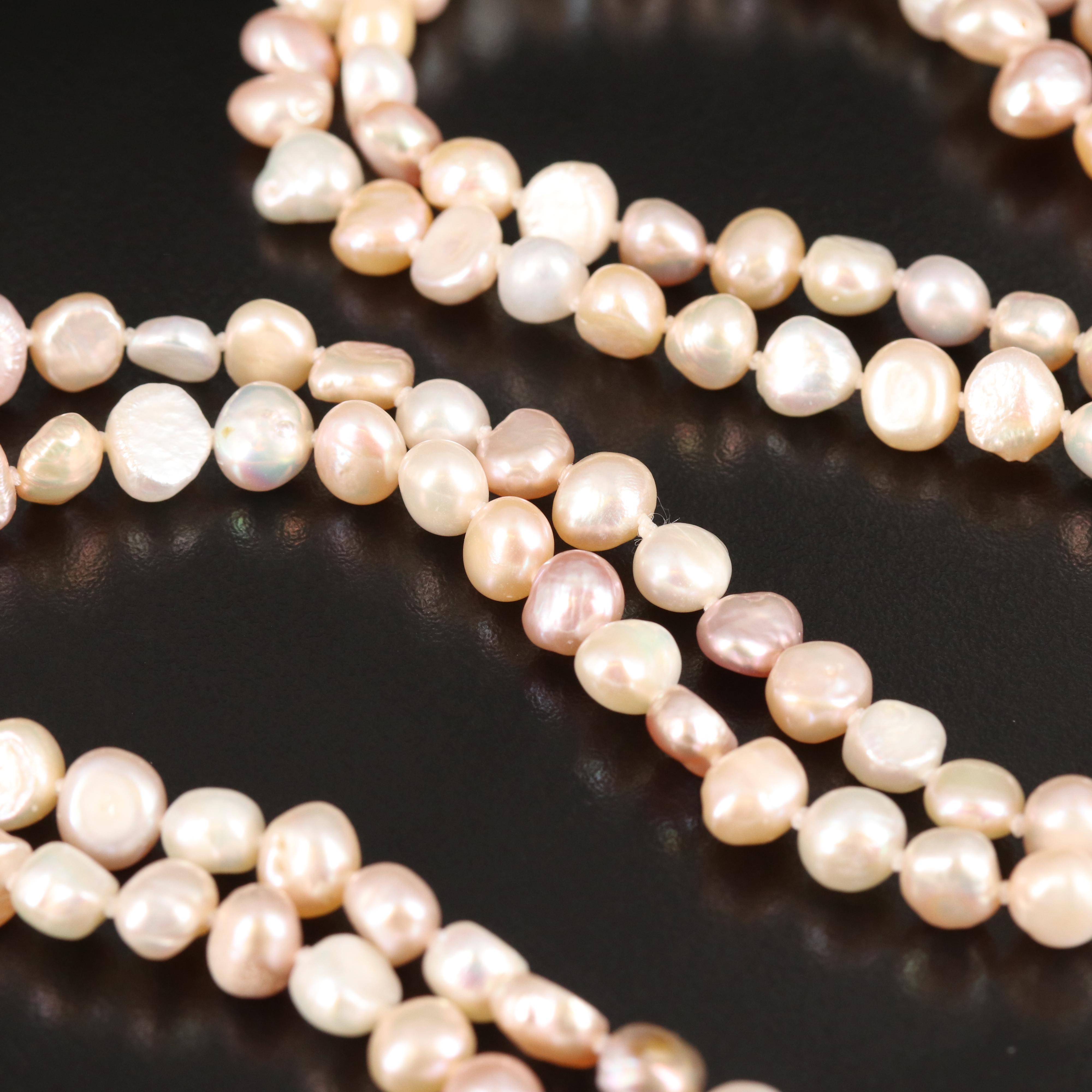 Endless Pearl Rope Necklace