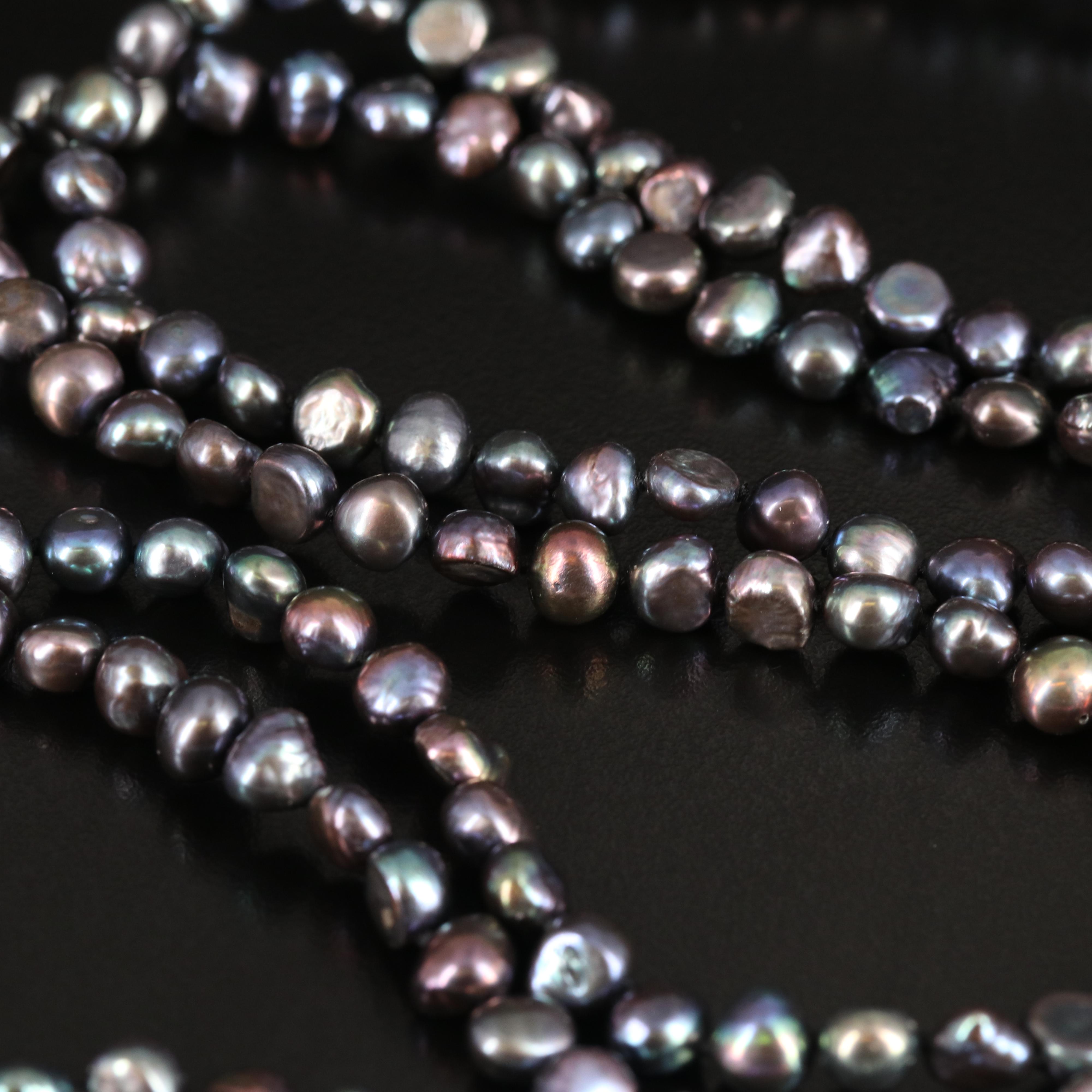 Endless Pearl Rope Necklace