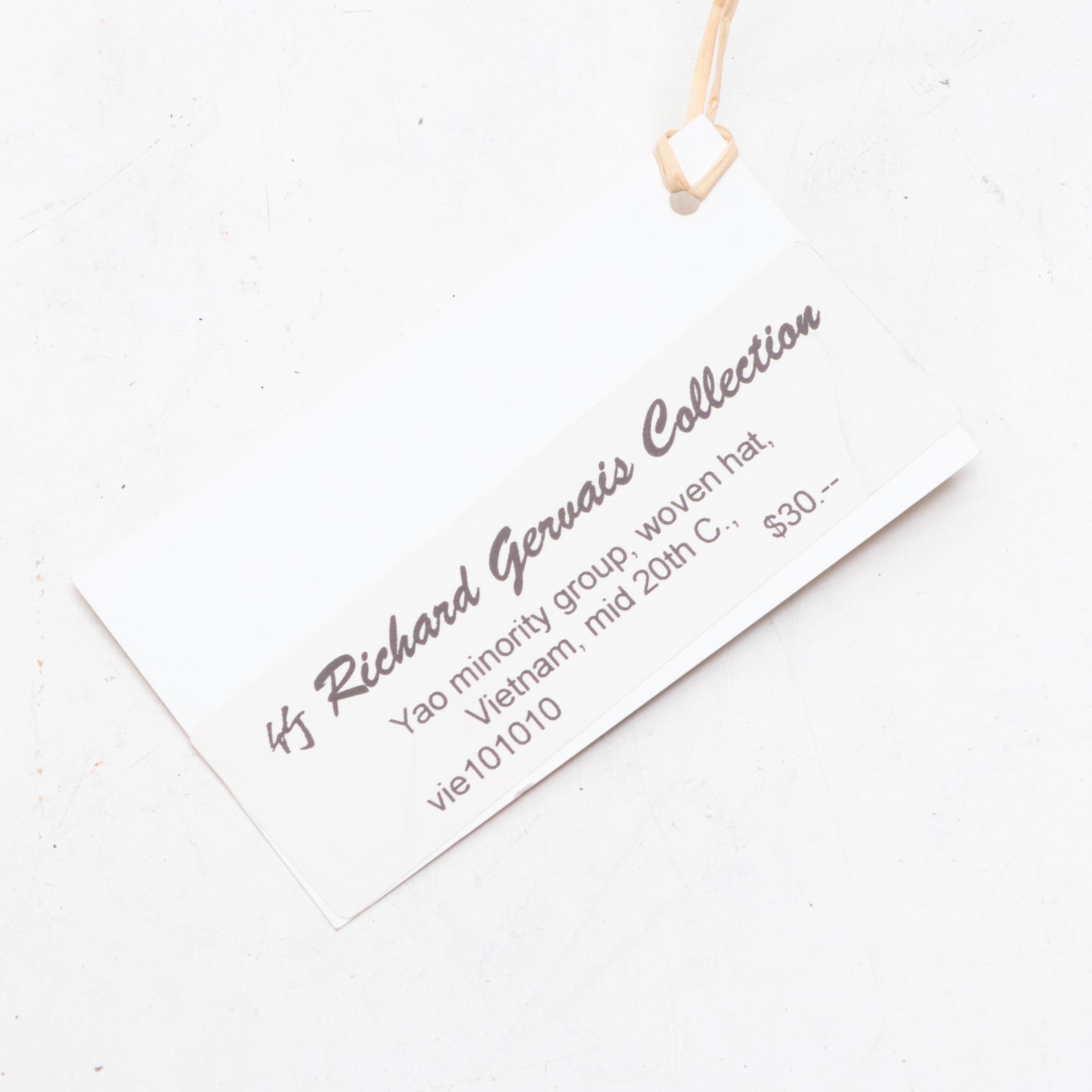 Yao Woven Hat, Vietnam, Mid-20th Century