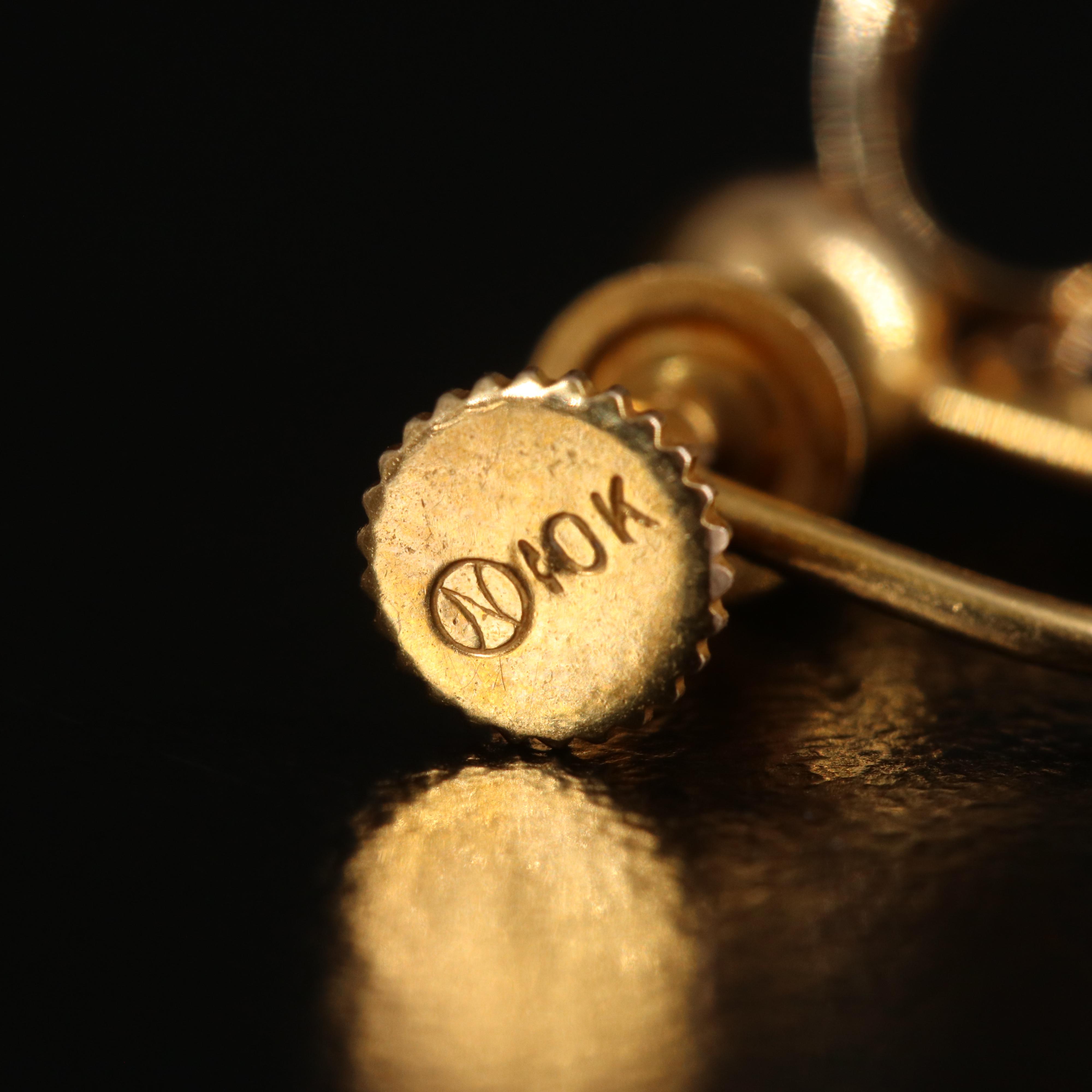 10K 0.04 CTW Diamond Heart Earrings