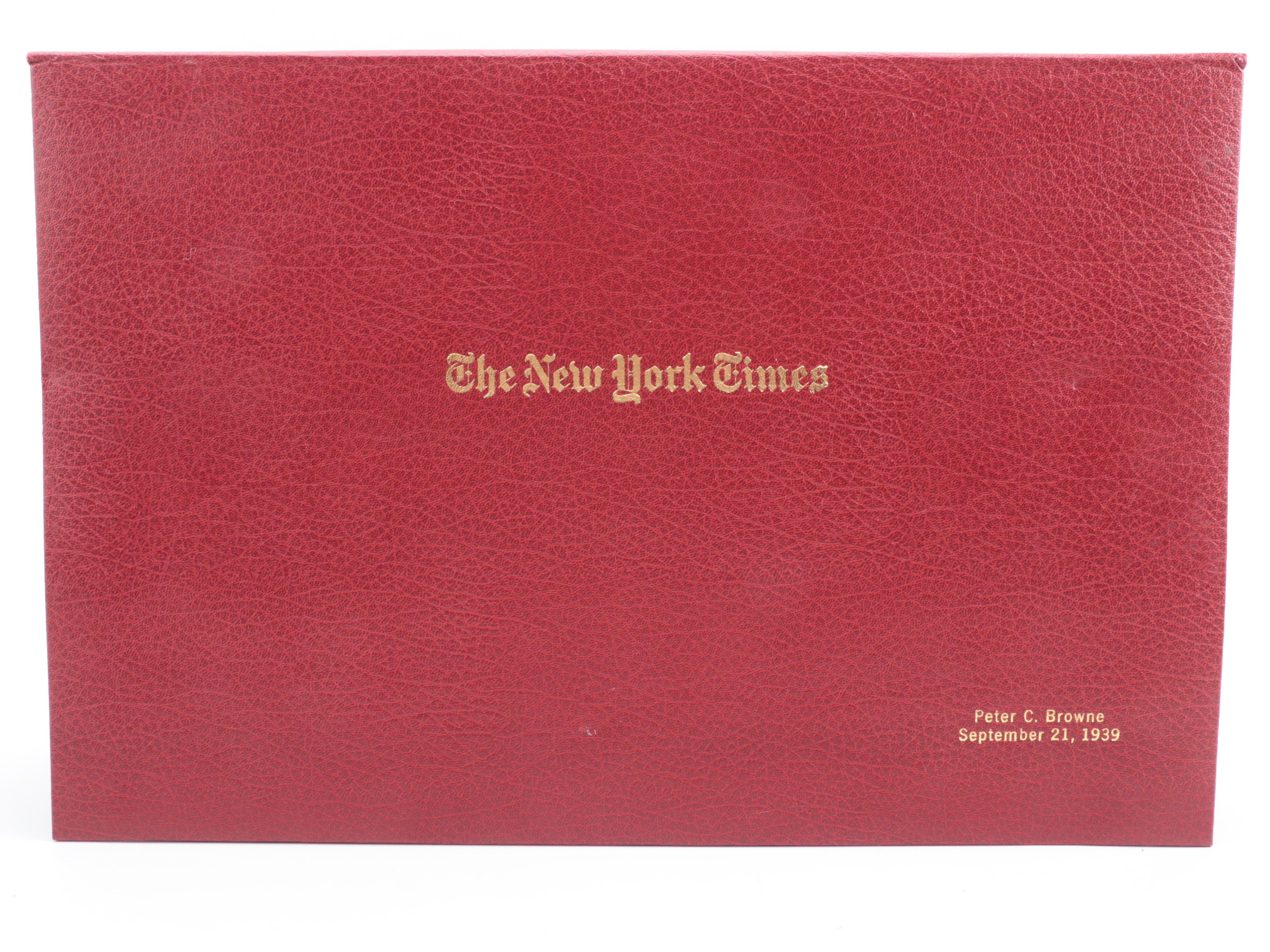 "New York Times" Newspapers Including Stories on World War II and Civil War