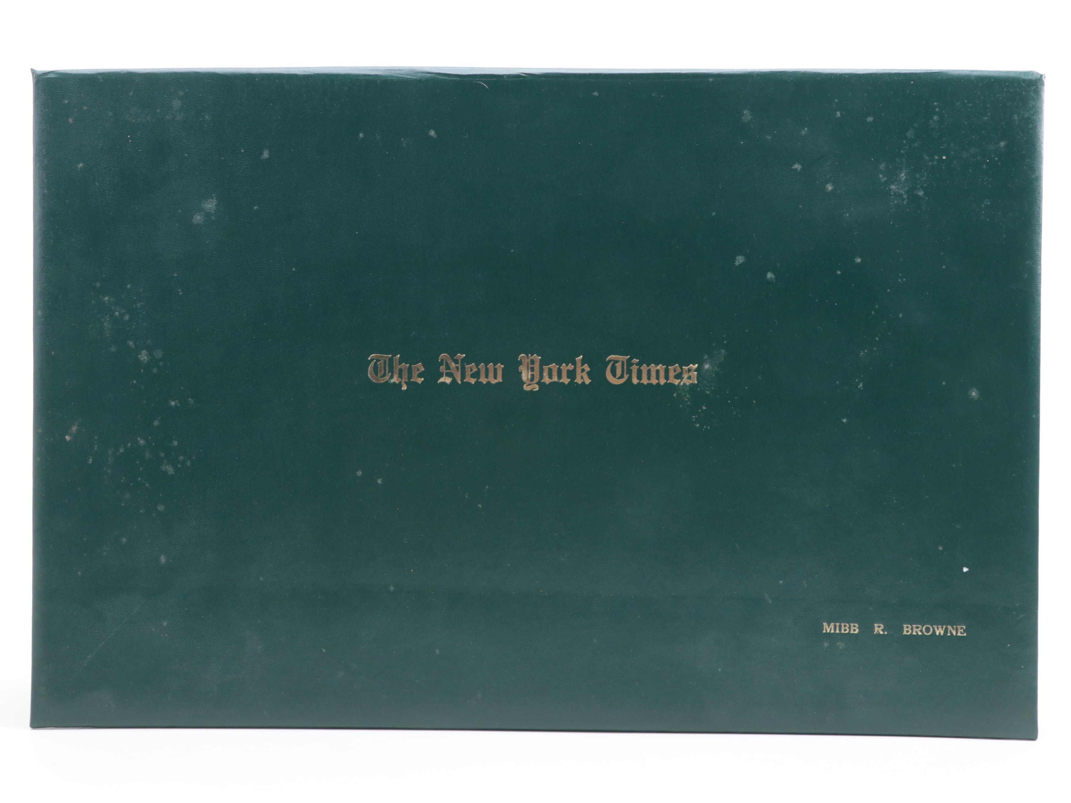 "New York Times" Newspapers Including Stories on World War II and Civil War