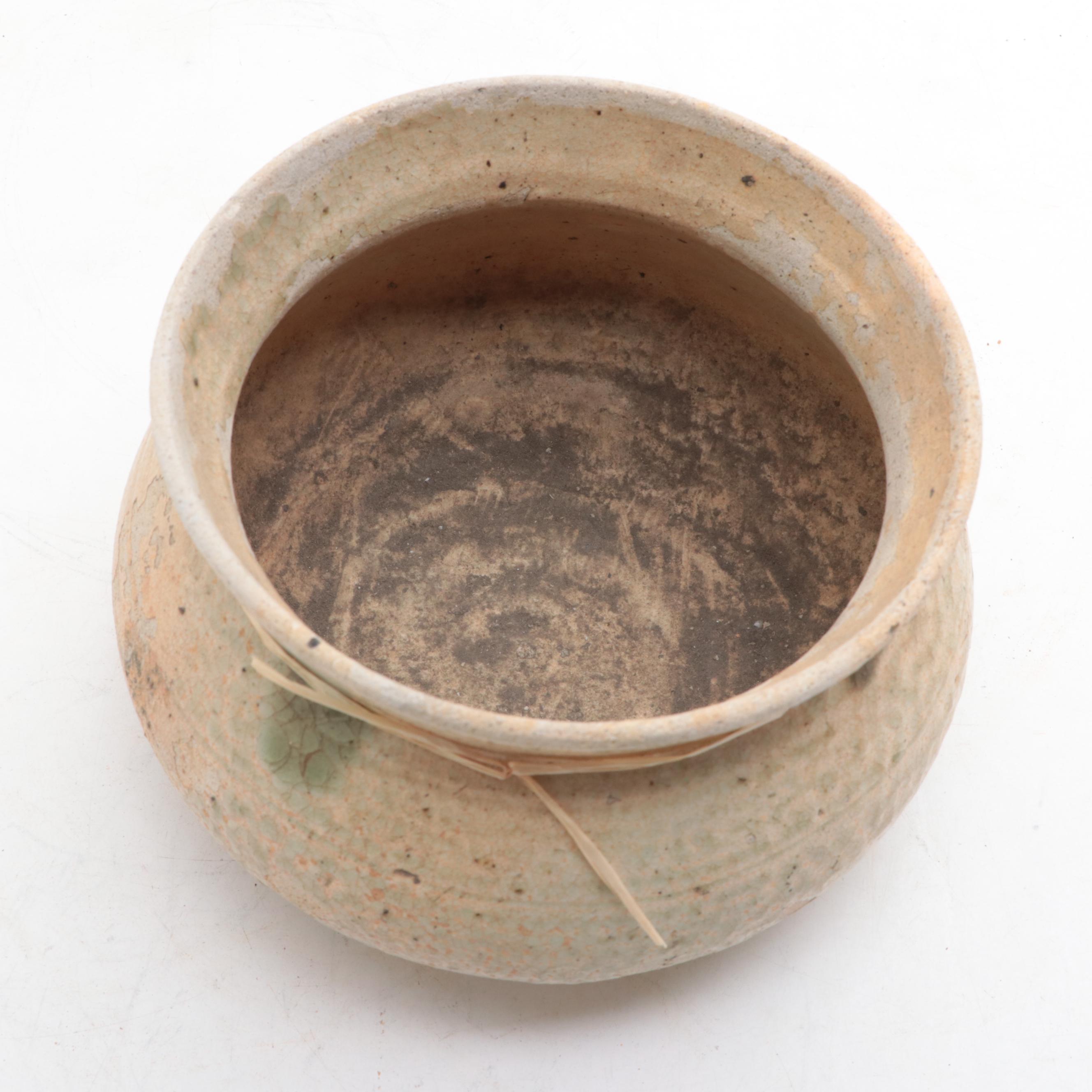 Excavated Vietnamese Celadon Glazed Bowl, probably Han Dynasty