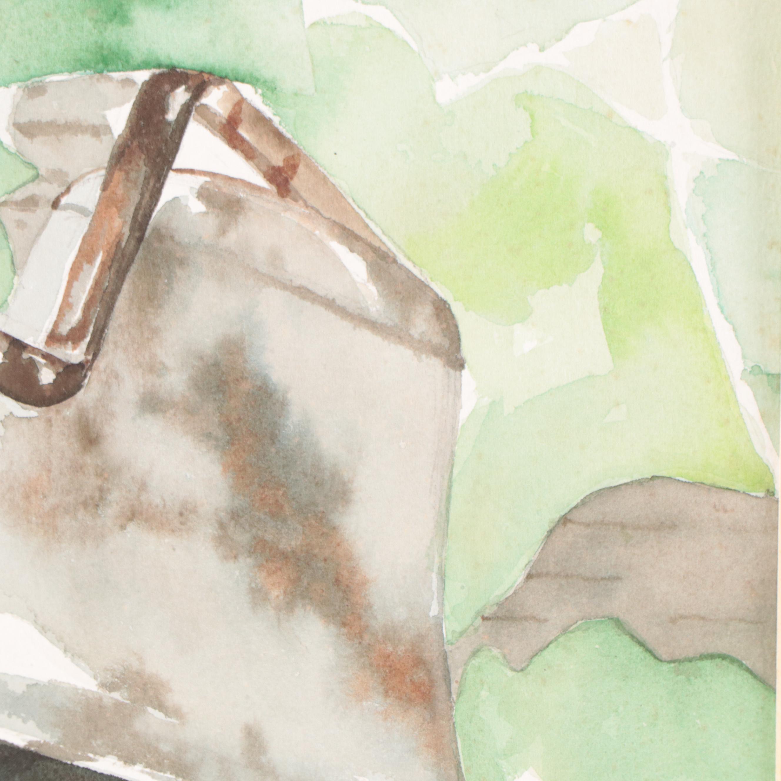 Susan Grier Watercolor Painting of Bell, Late 20th Century