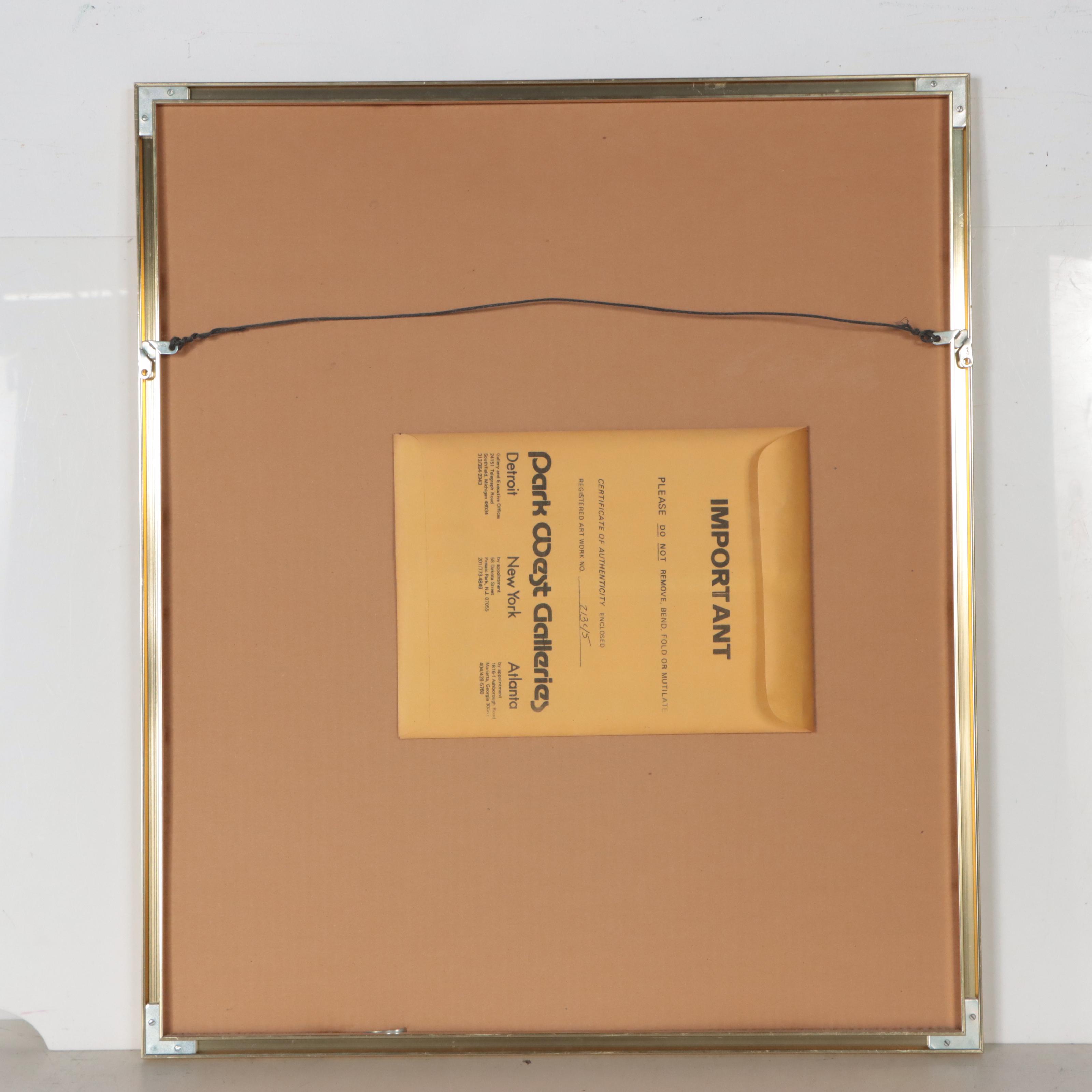 Sandu Liberman Lithograph "Two Boys"