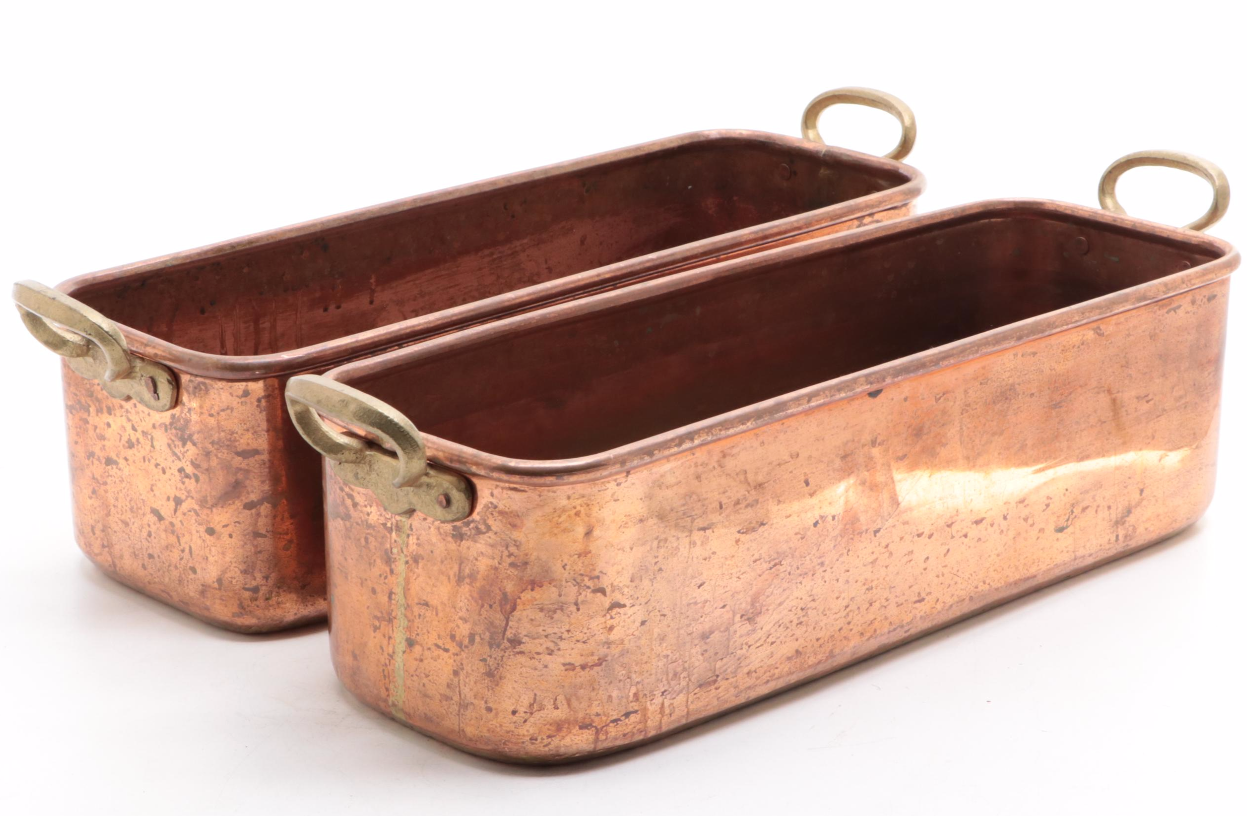 Copper Fish Poacher Pans, 20th Century