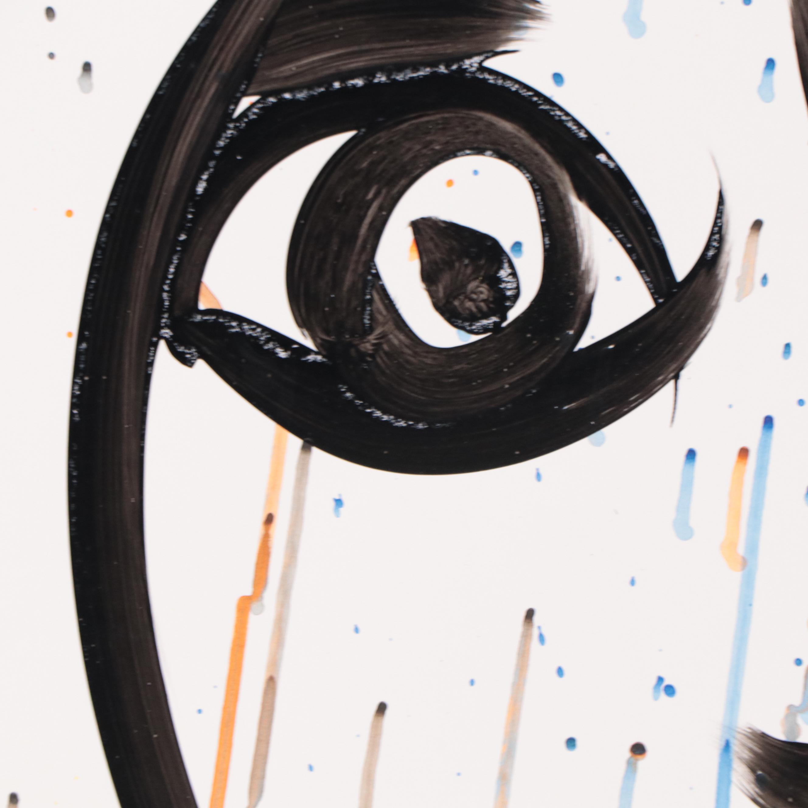 Peter Keil Abstract Portrait Acrylic Painting