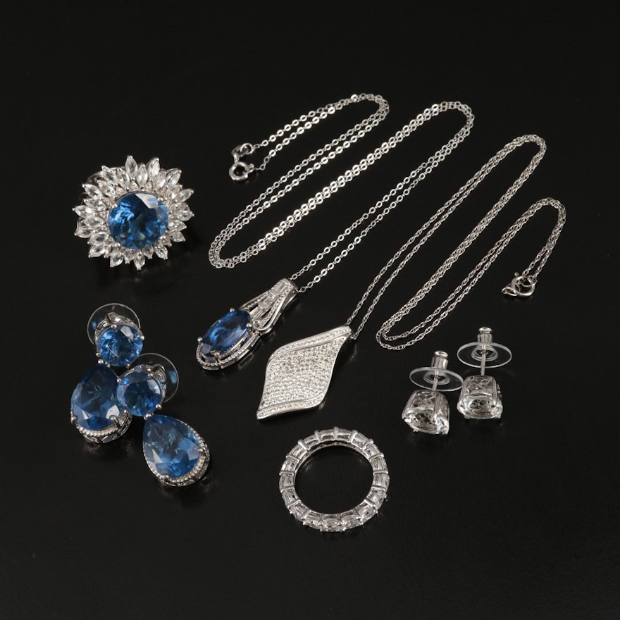 Sterling, Sapphire, Topaz and Quartz Featured in Jewelry Collection