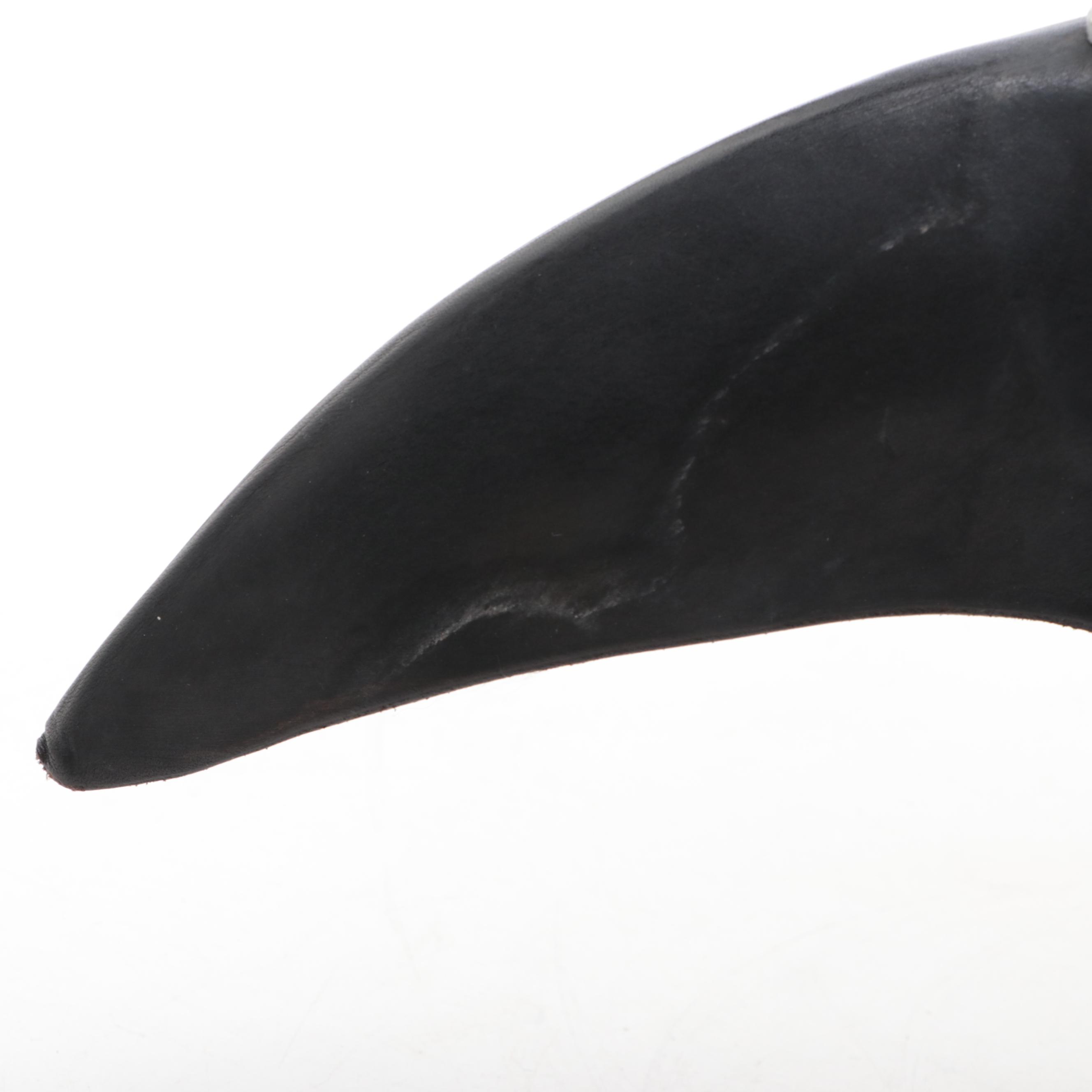 Plague Doctor Steampunk Style Metal and Leather Helmet with Stand