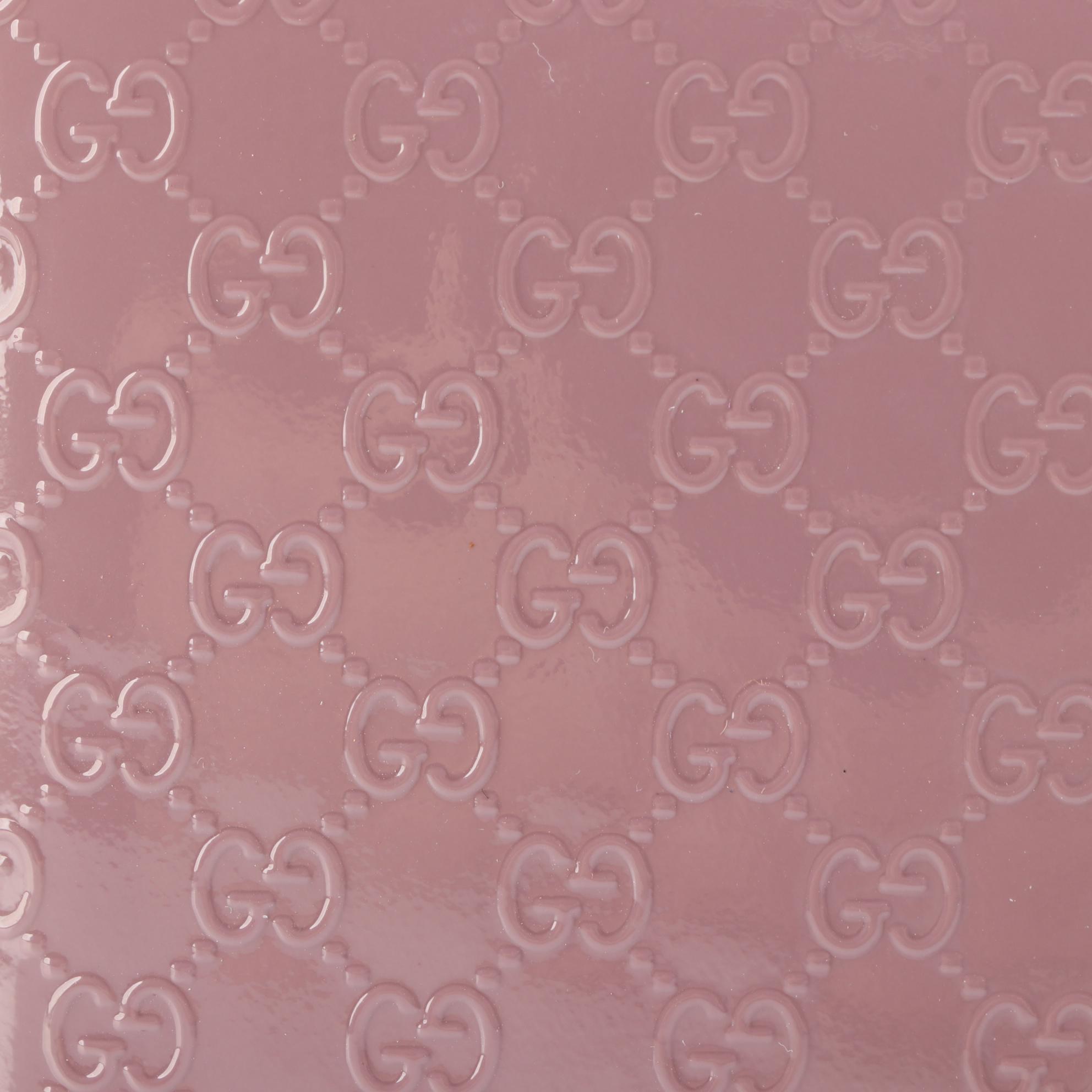 Gucci Zip-Around Wallet in Microguccissima in Patent Leather with Box