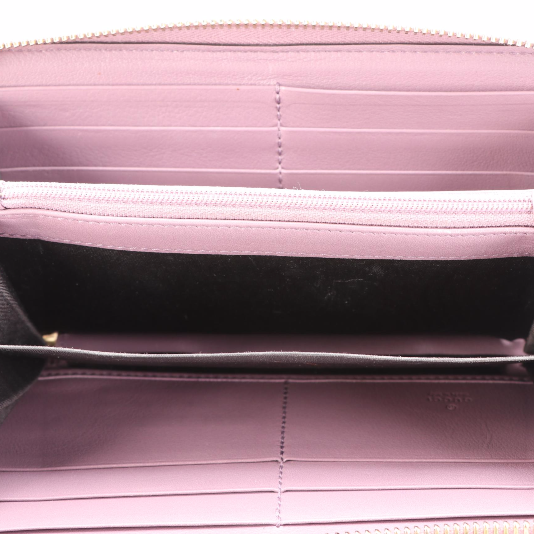 Gucci Zip-Around Wallet in Microguccissima in Patent Leather with Box