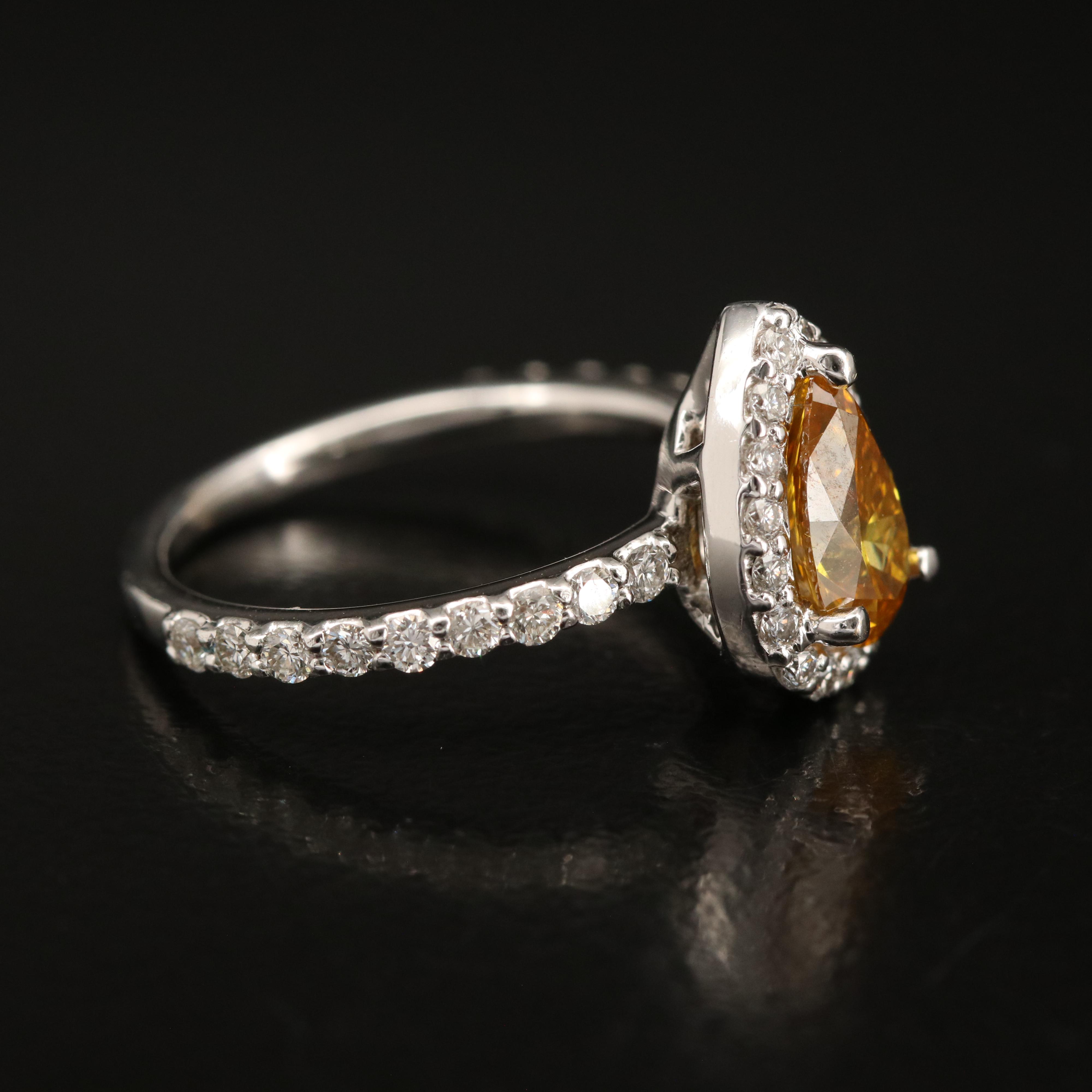 18K 1.19 CTW Diamond Ring with Digital Online IGI Report