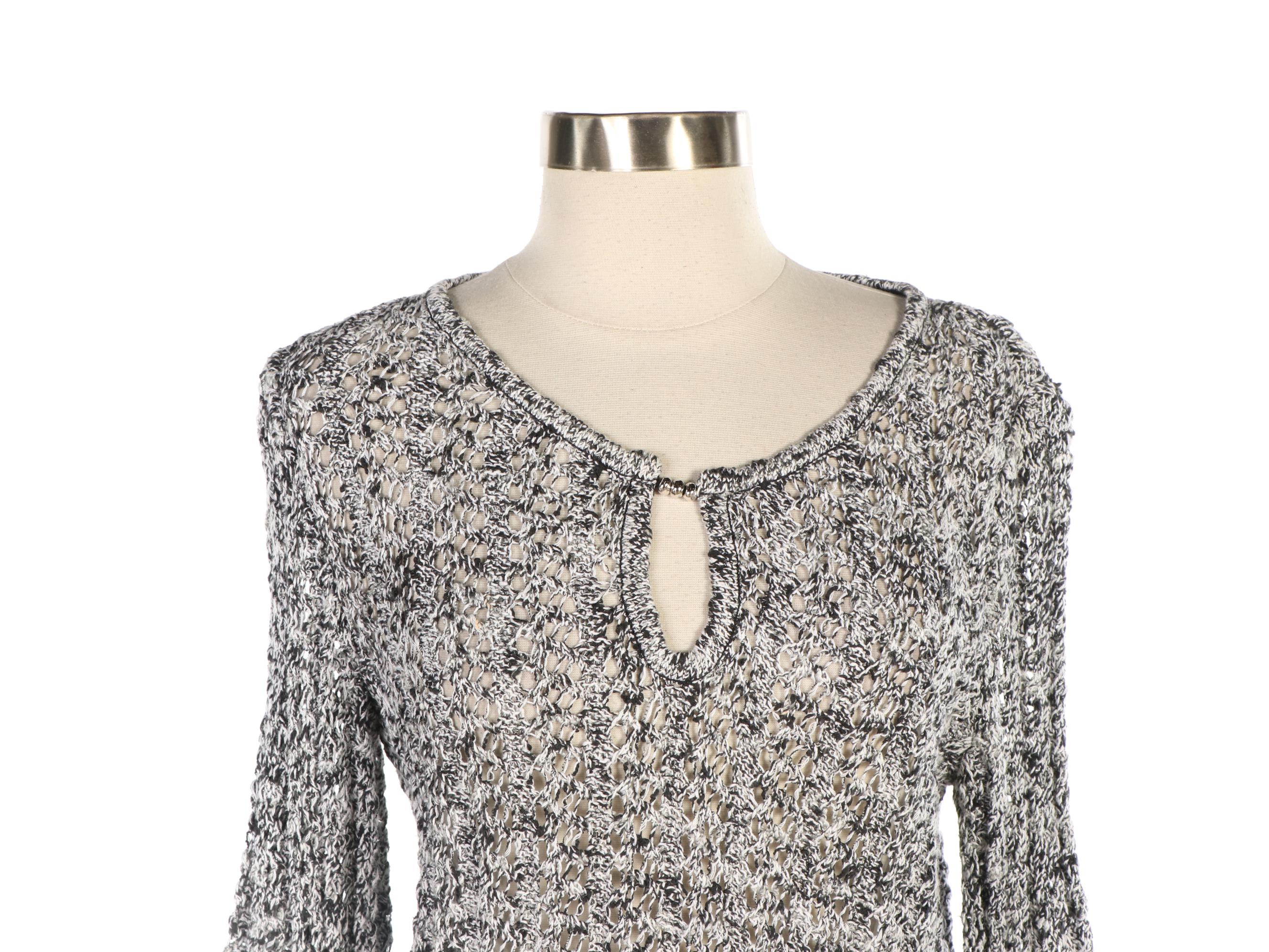 St. John Sport Sweater in Open Knit and Five Pocket Pants