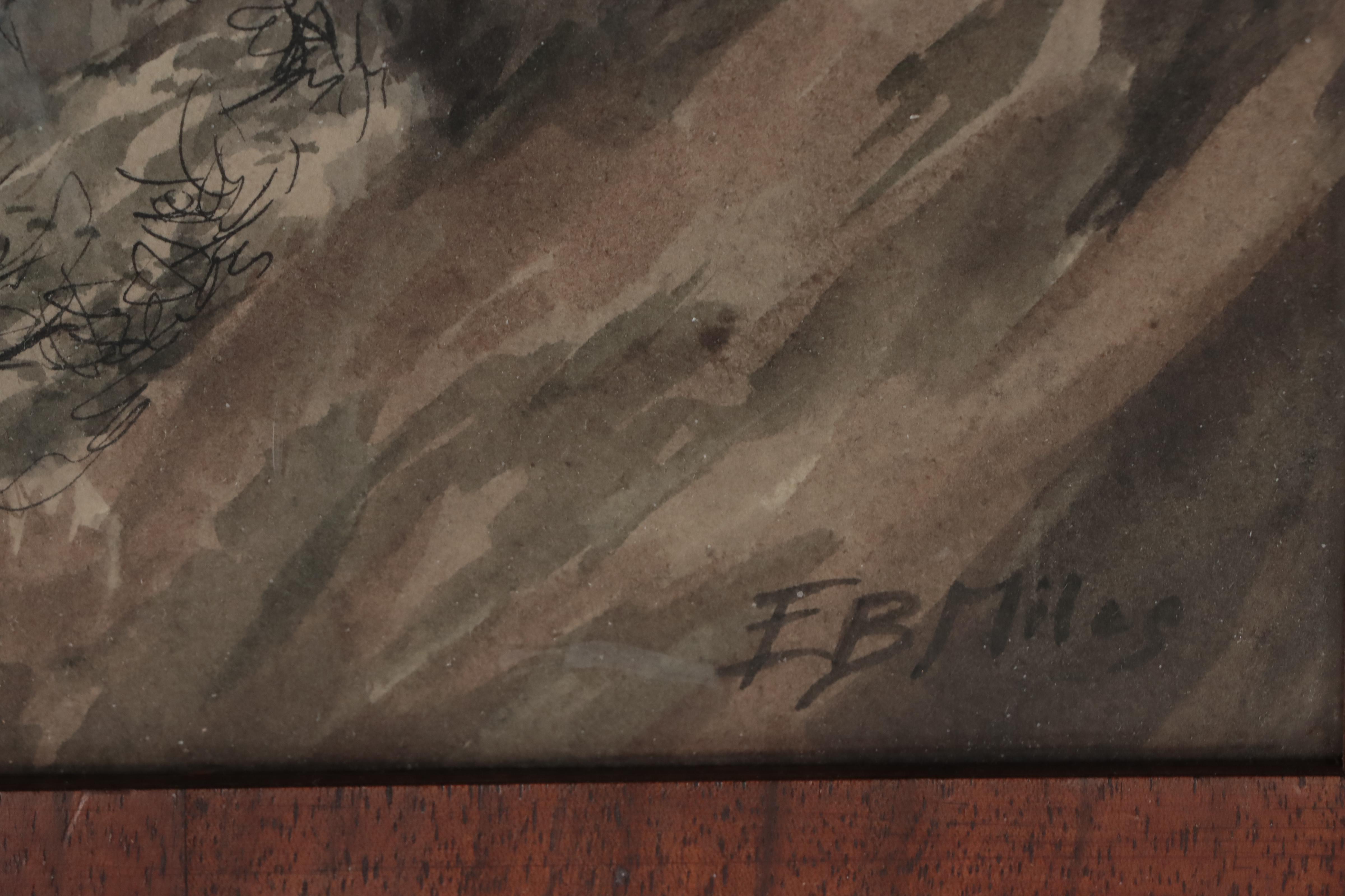 E. B. Miles Landscape Watercolor Paintings, Wallace Nutting Photograph