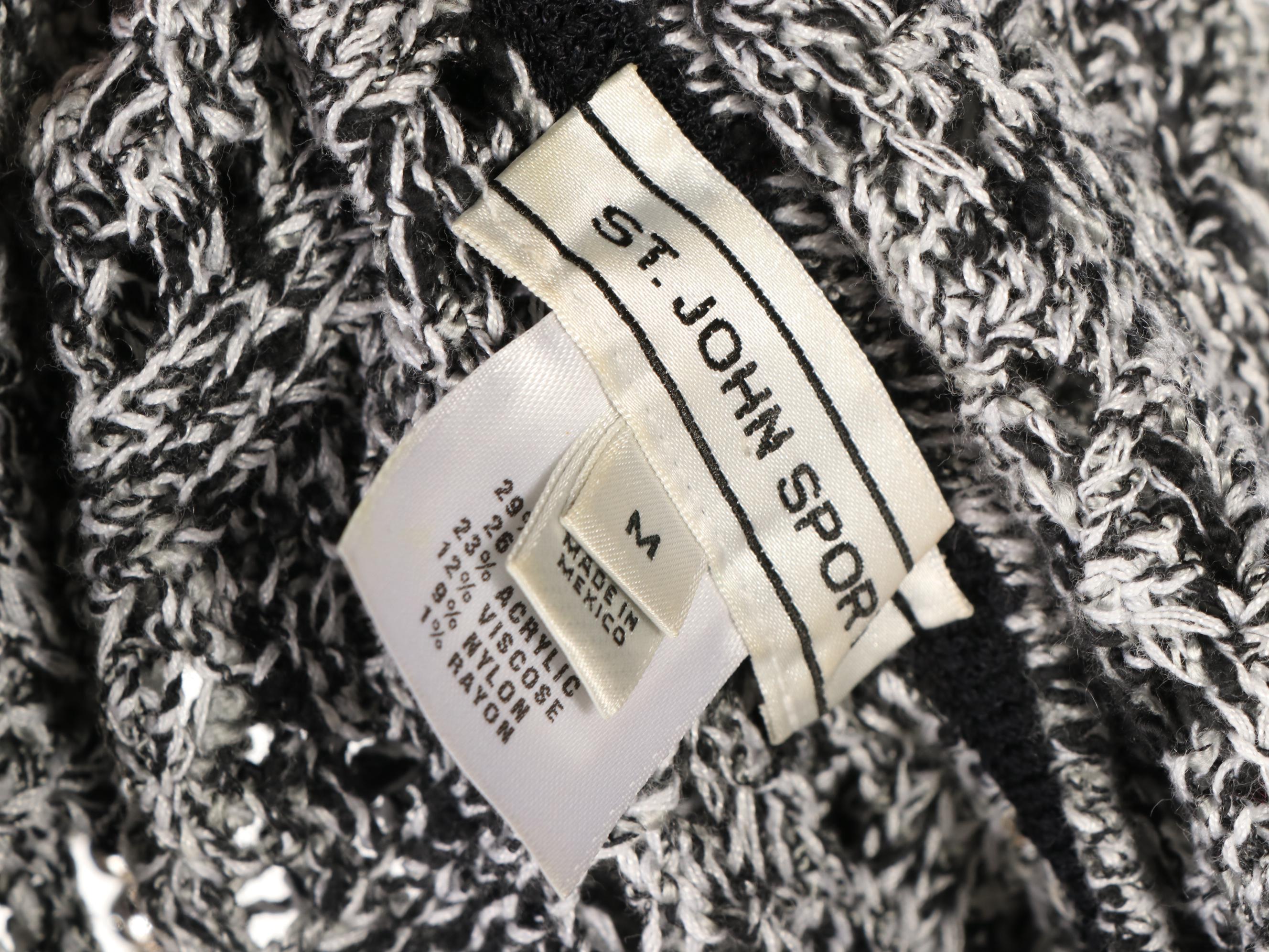 St. John Sport Sweater in Open Knit and Five Pocket Pants