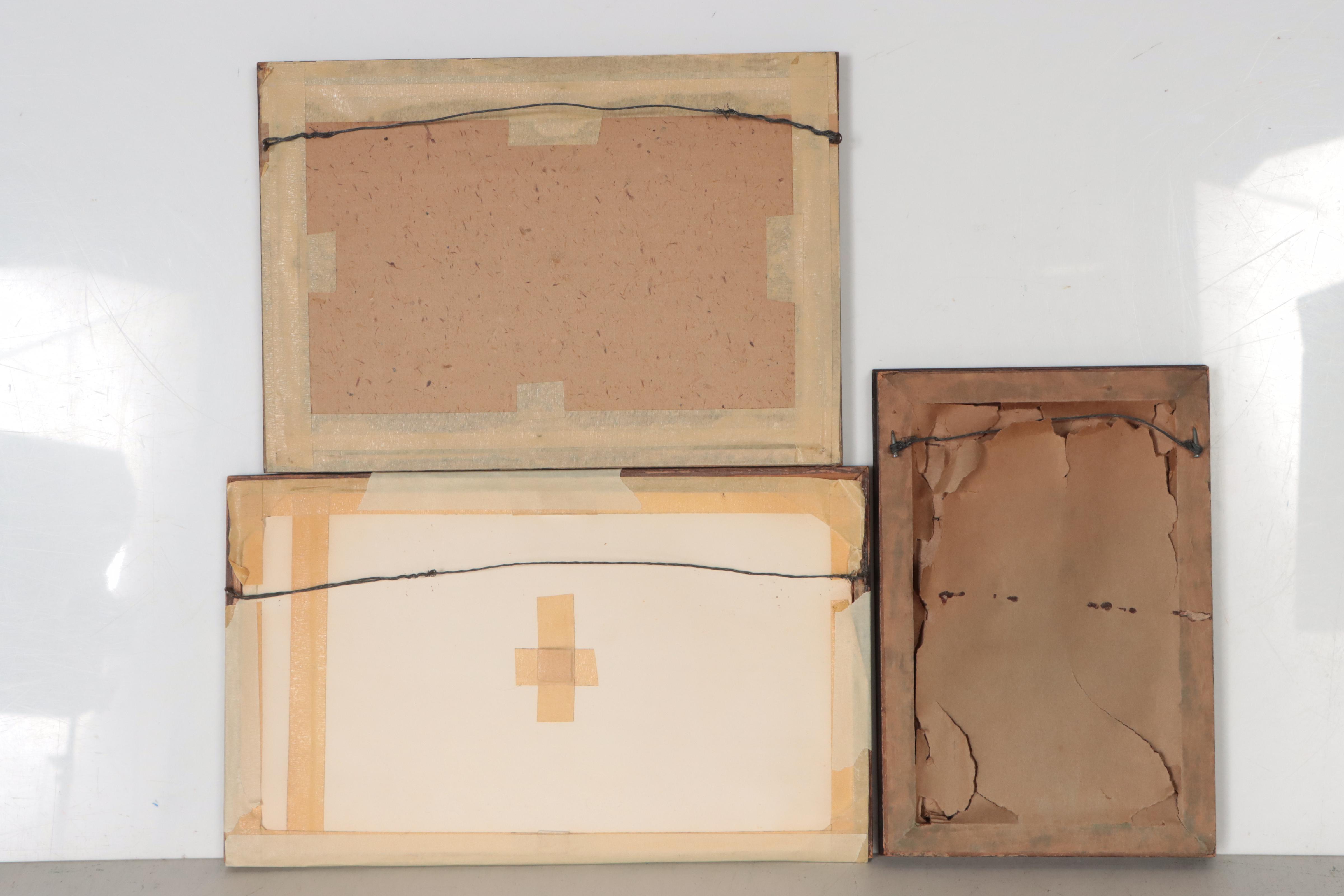 E. B. Miles Landscape Watercolor Paintings, Wallace Nutting Photograph