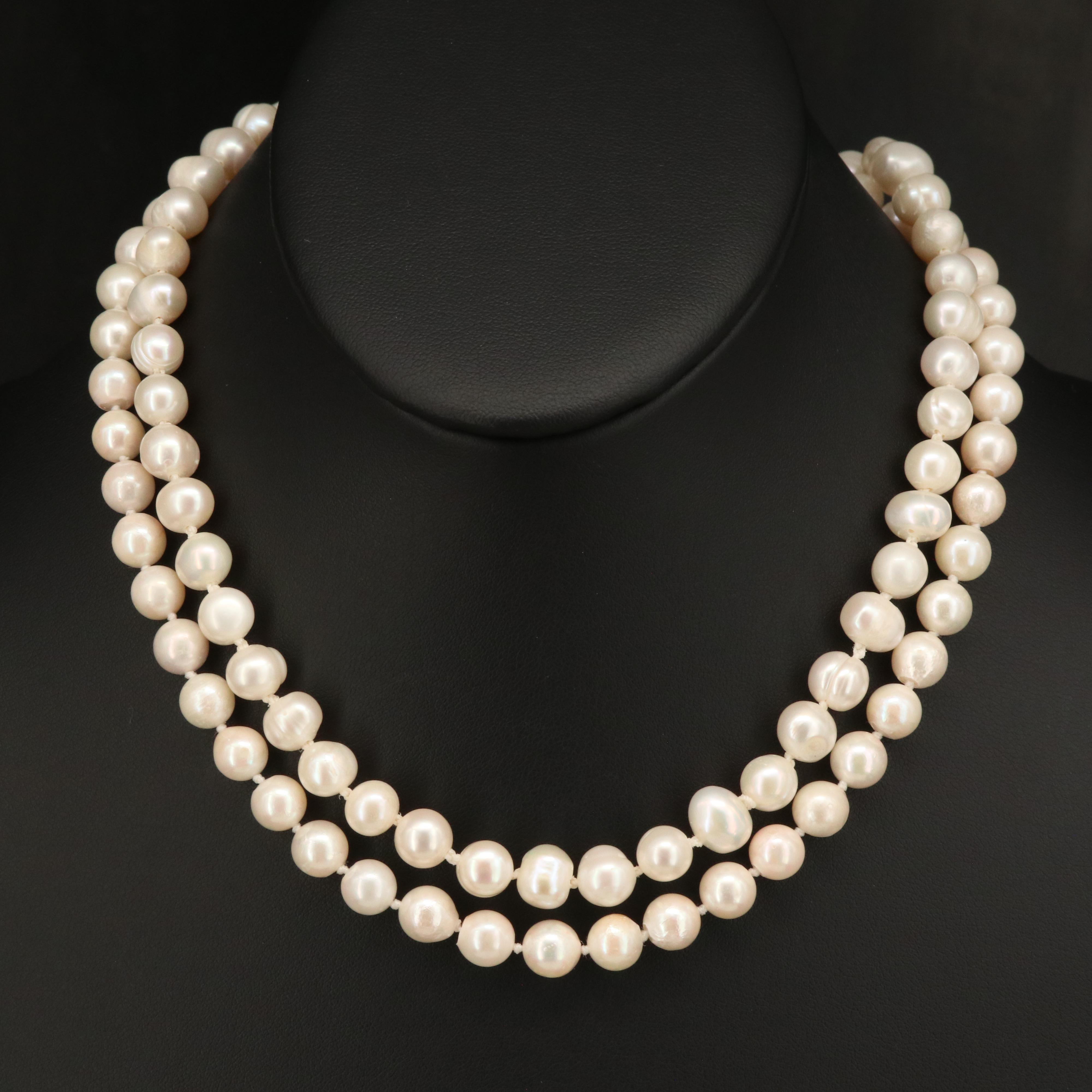 Pearl Necklaces with 14K Clasps