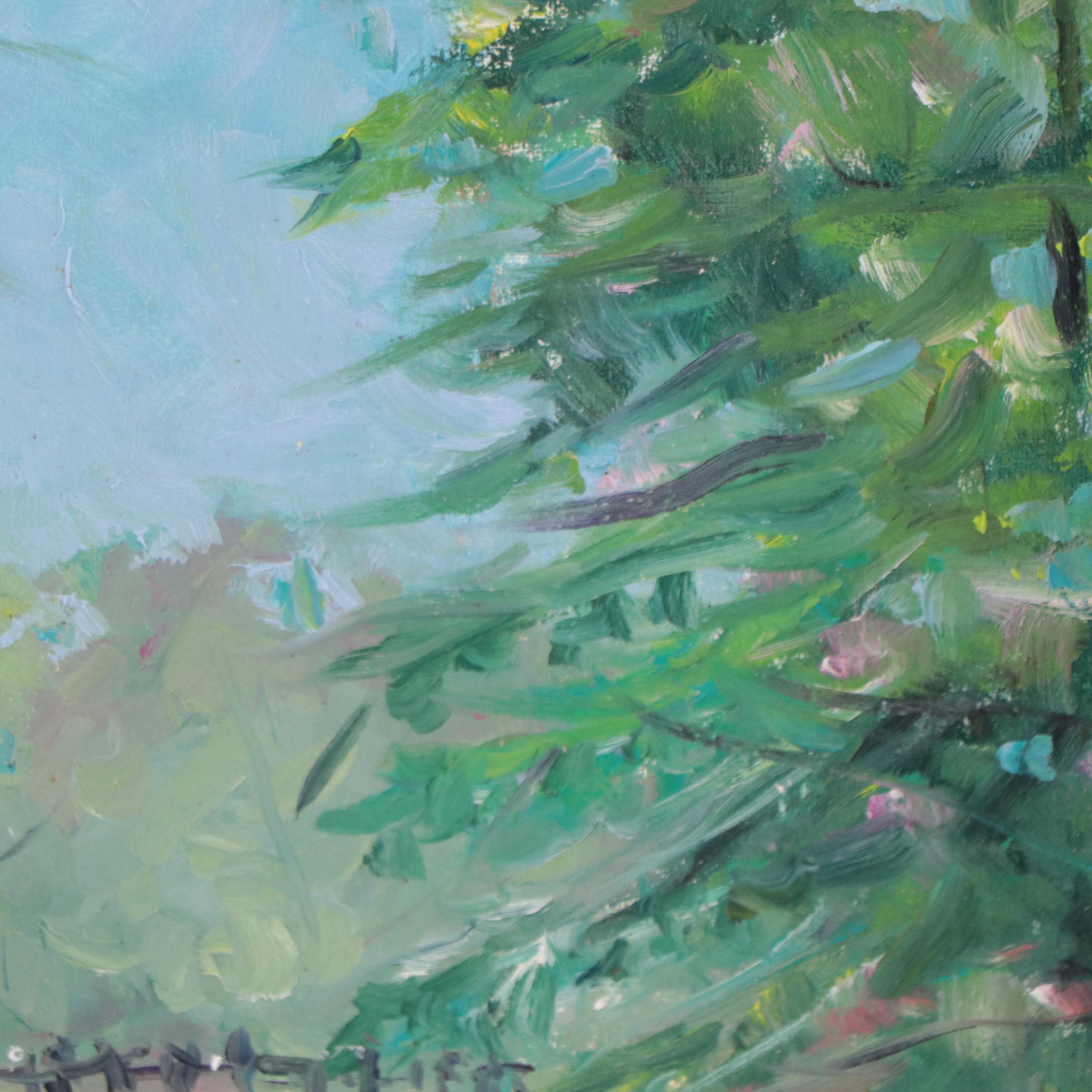 Susan Grier Oil Painting "Spring Grove," 21st Century