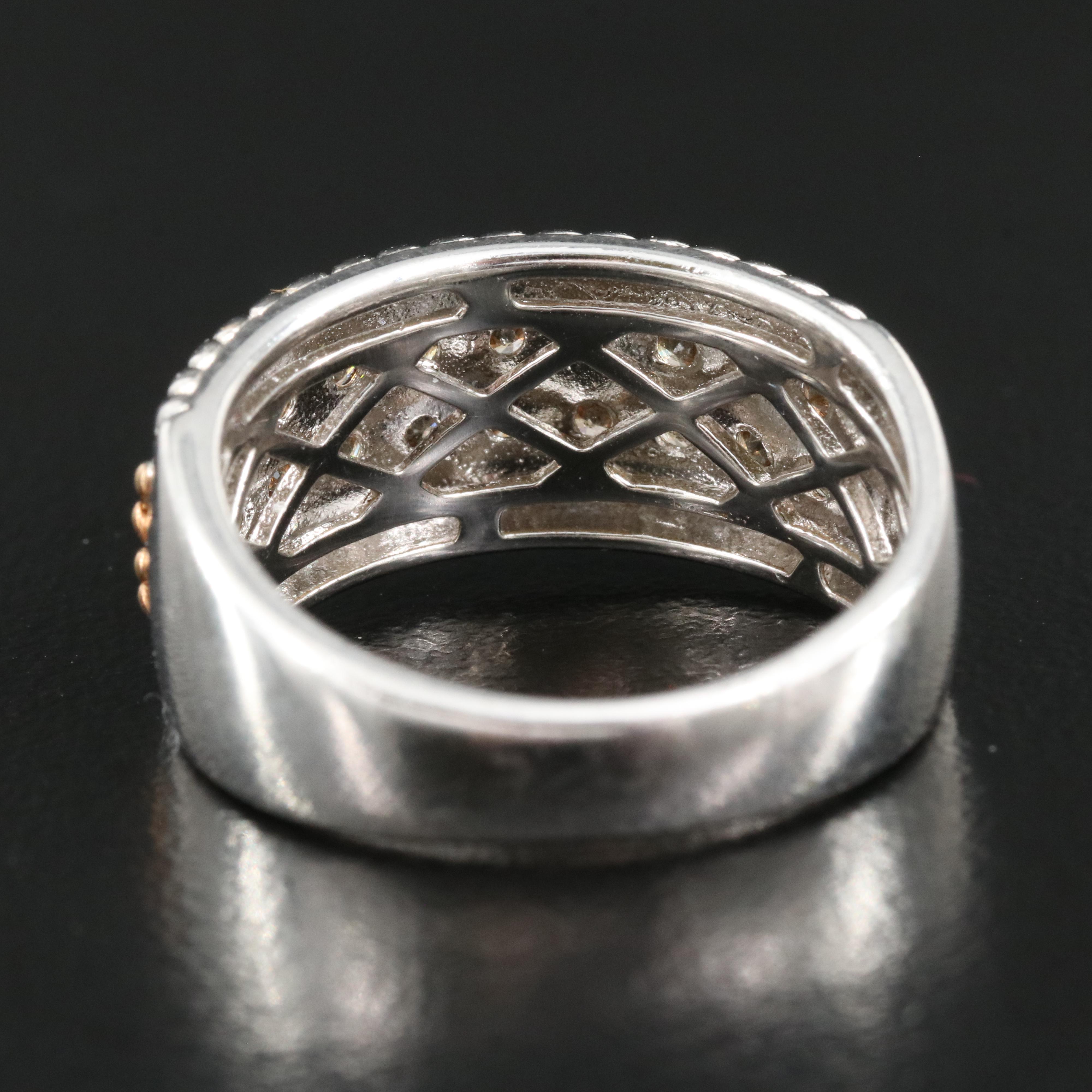 Diamond Band in Sterling