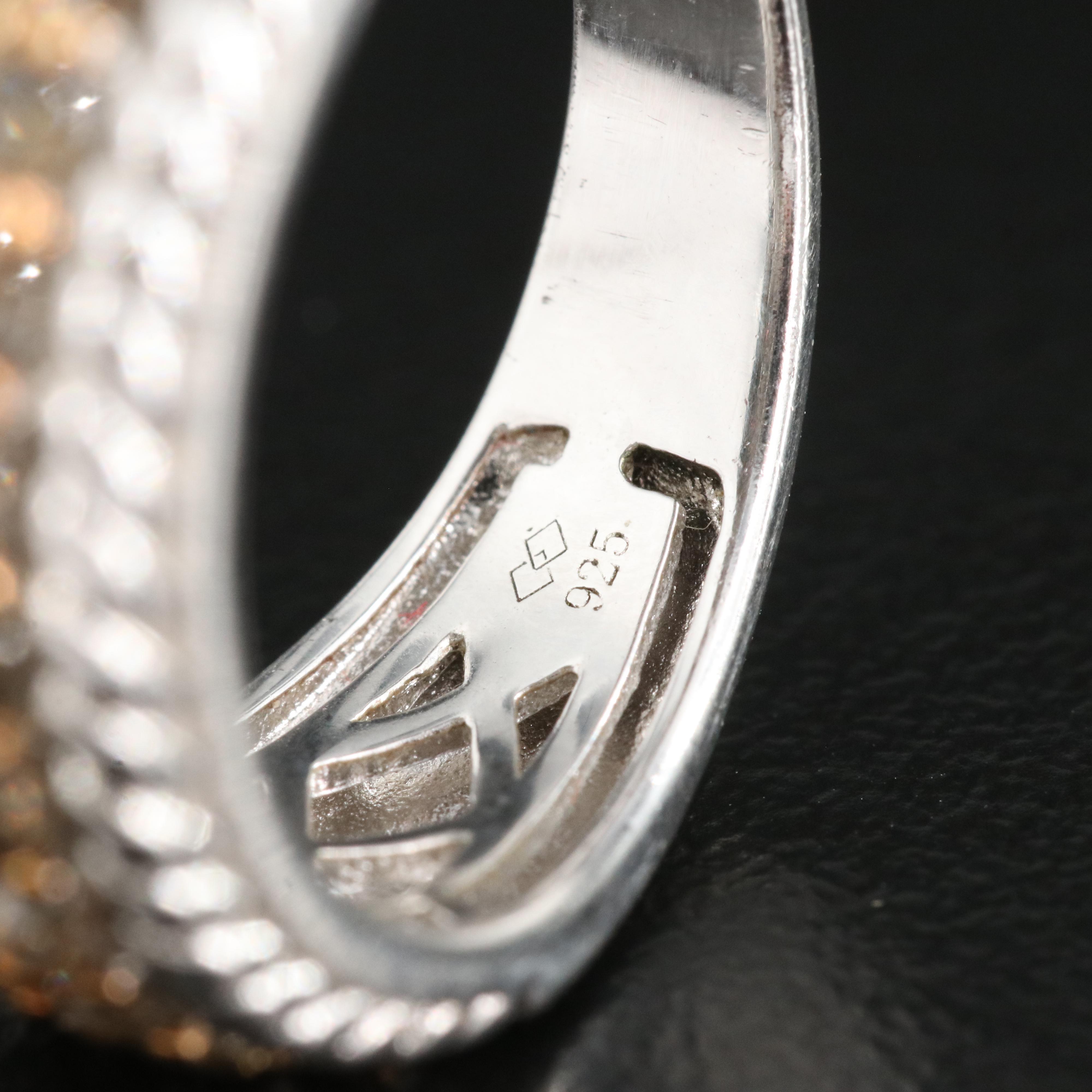 Diamond Band in Sterling