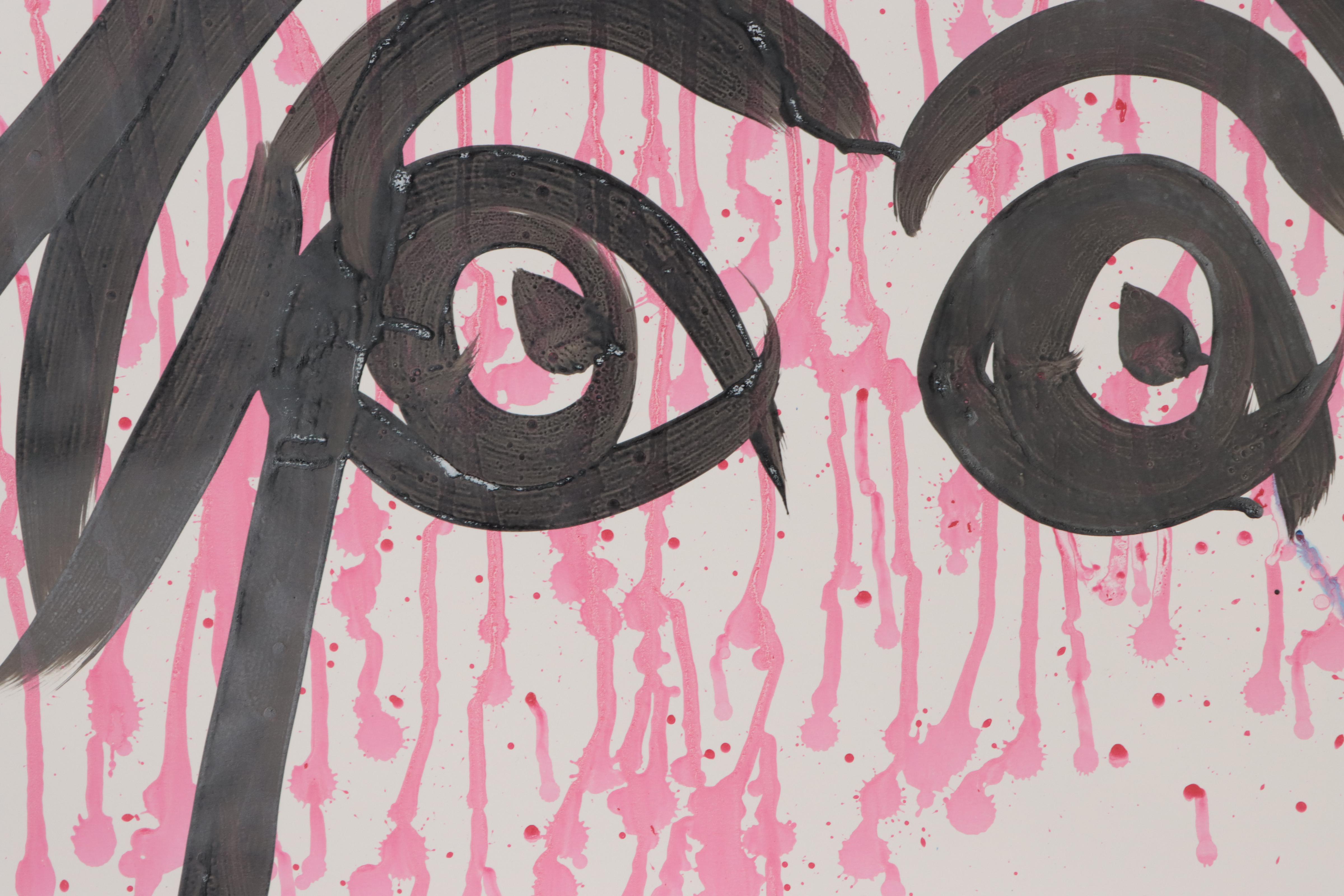 Peter Keil Abstract Portrait Acrylic Painting