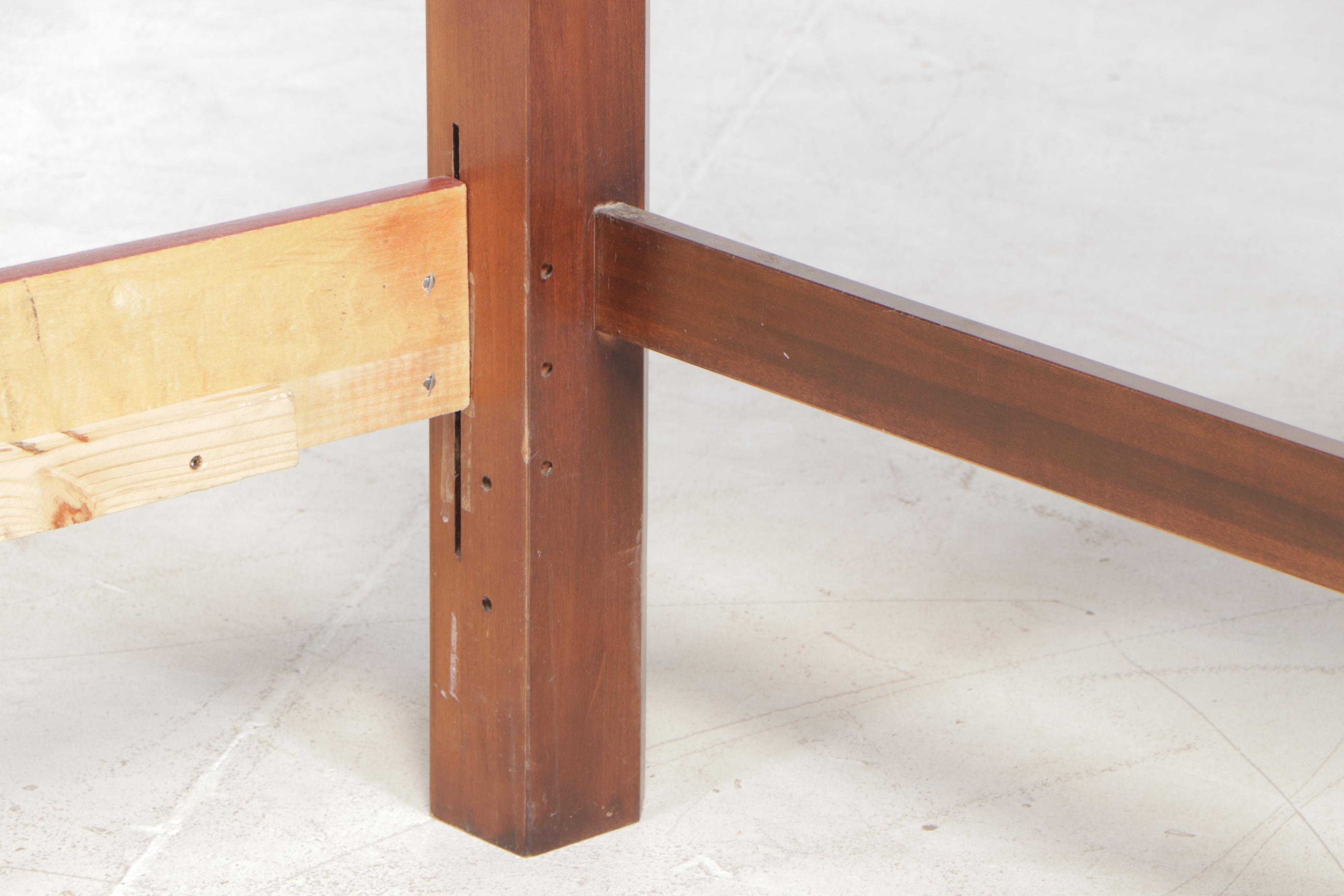 King Size Maple Bed Frame with Arched Raised-Panels