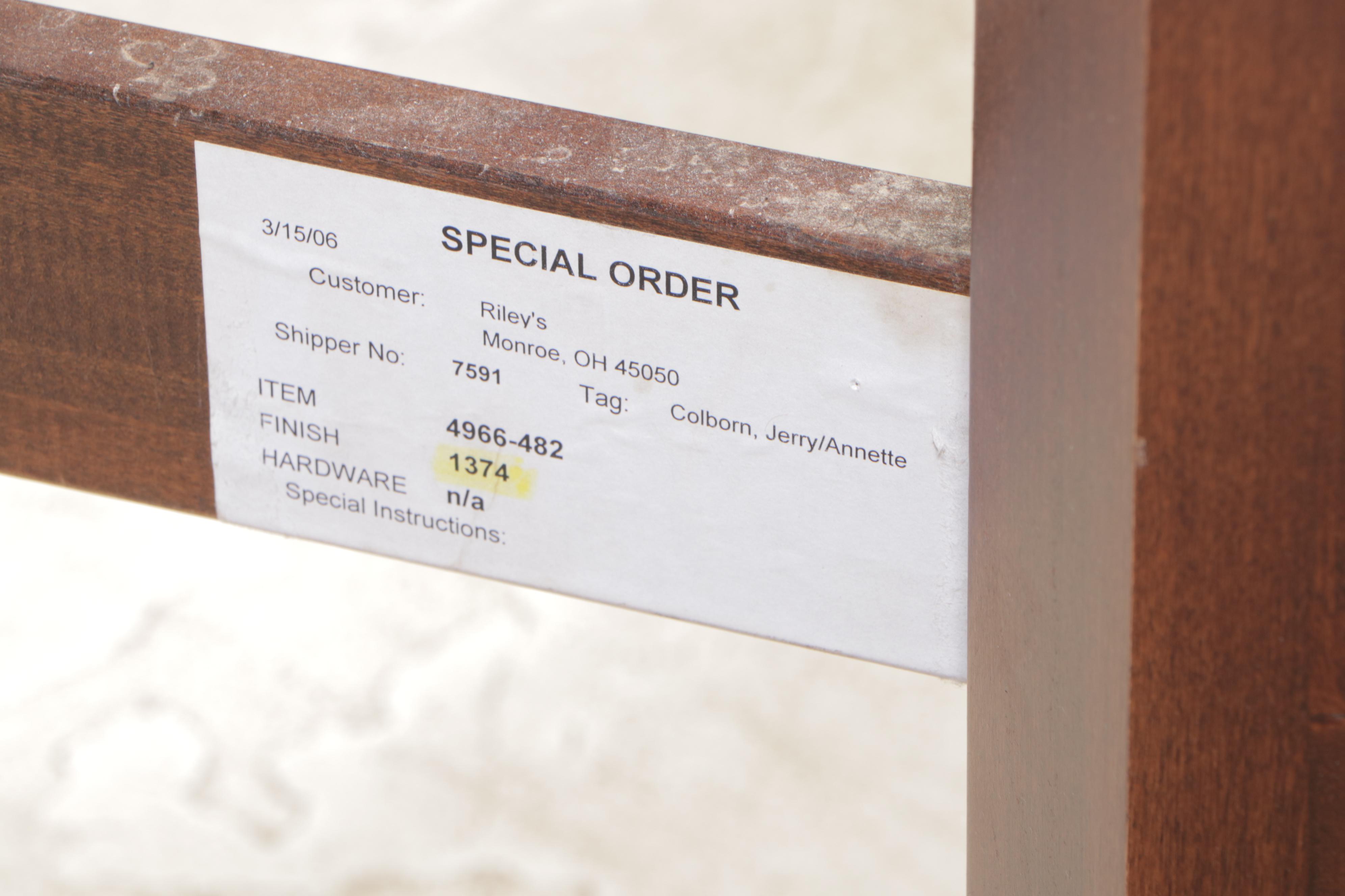 King Size Maple Bed Frame with Arched Raised-Panels