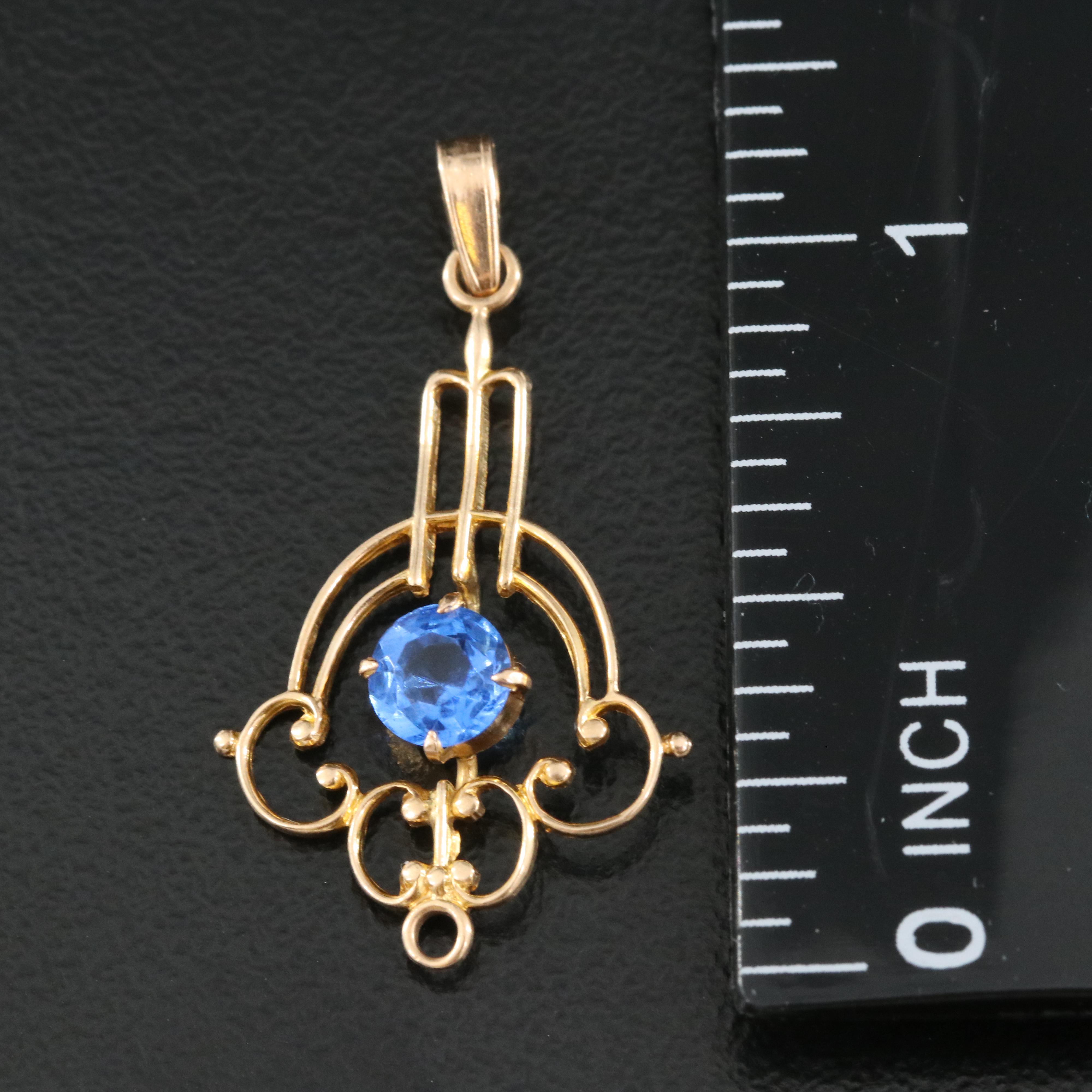 Antique and Vintage 10K Lavalier Pendants Including Seed and Dog Tooth Pearls