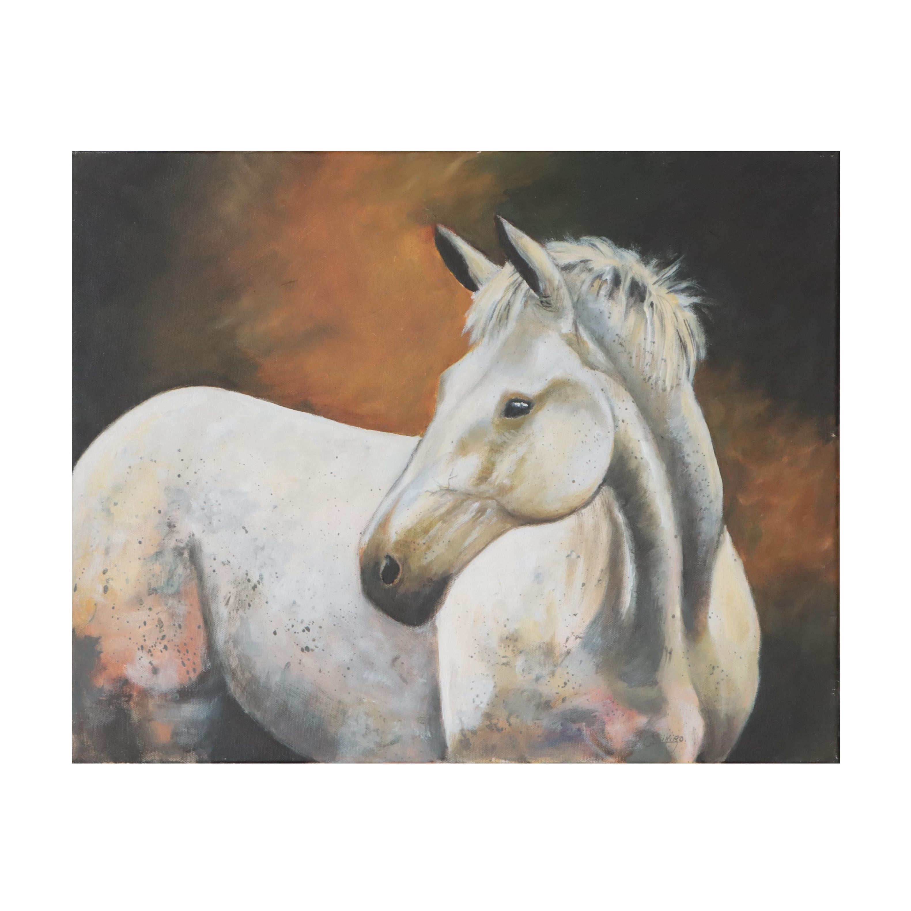 Casimiro Oil Painting of Horse