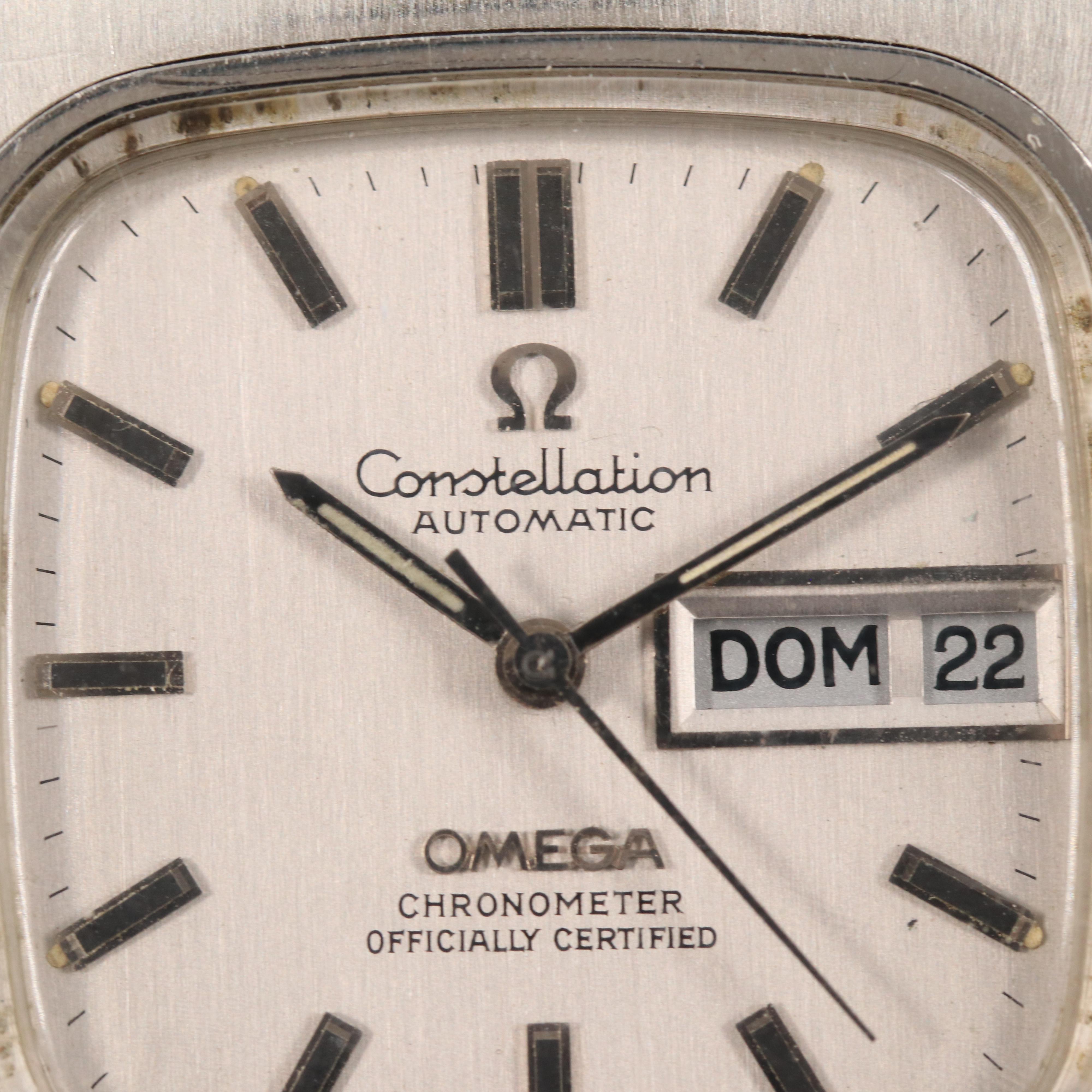 Omega Constellation Automatic Stainless Steel Day/Date Watch