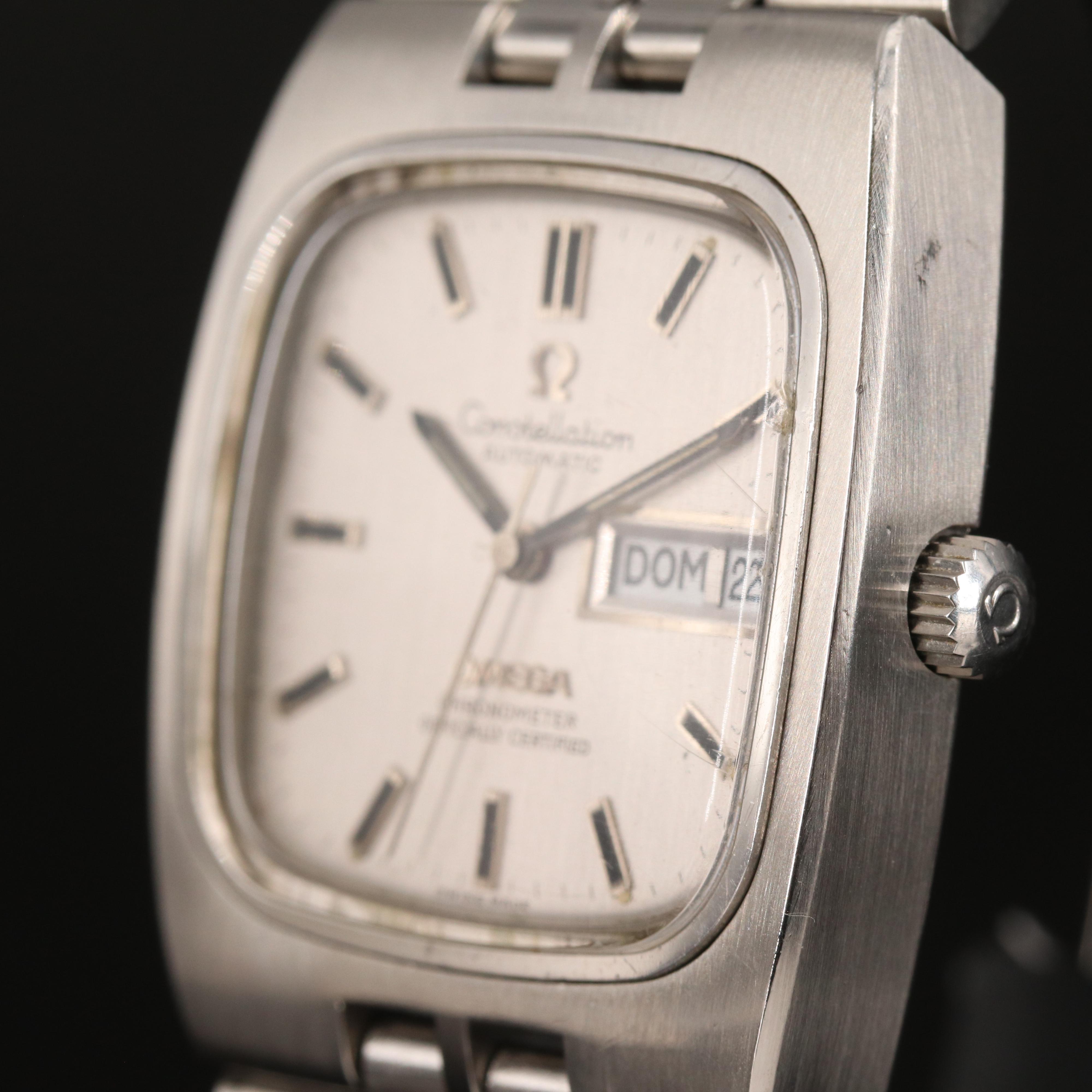 Omega Constellation Automatic Stainless Steel Day/Date Watch