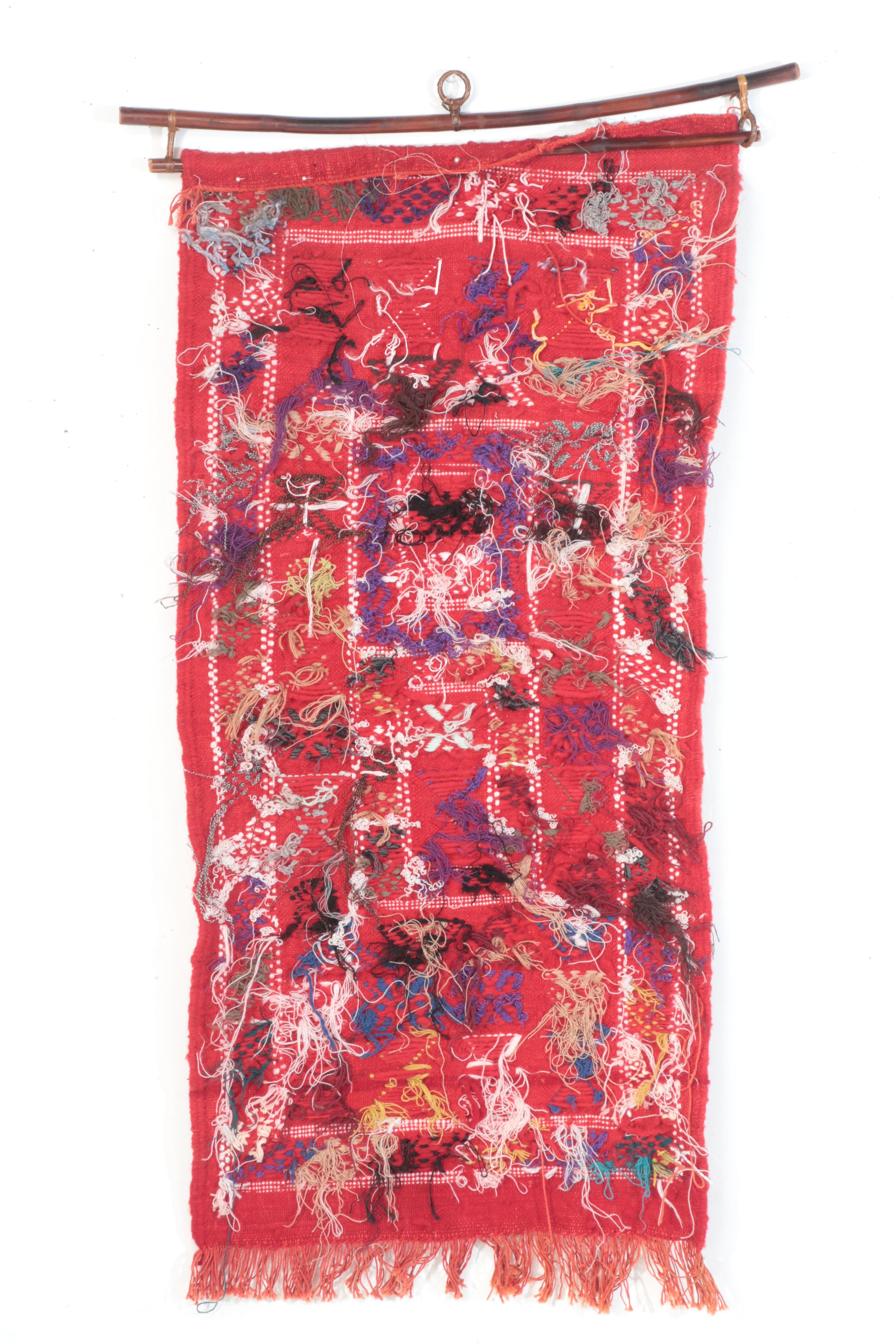 Handwoven Moroccan Zemmour Wool Wall Hanging