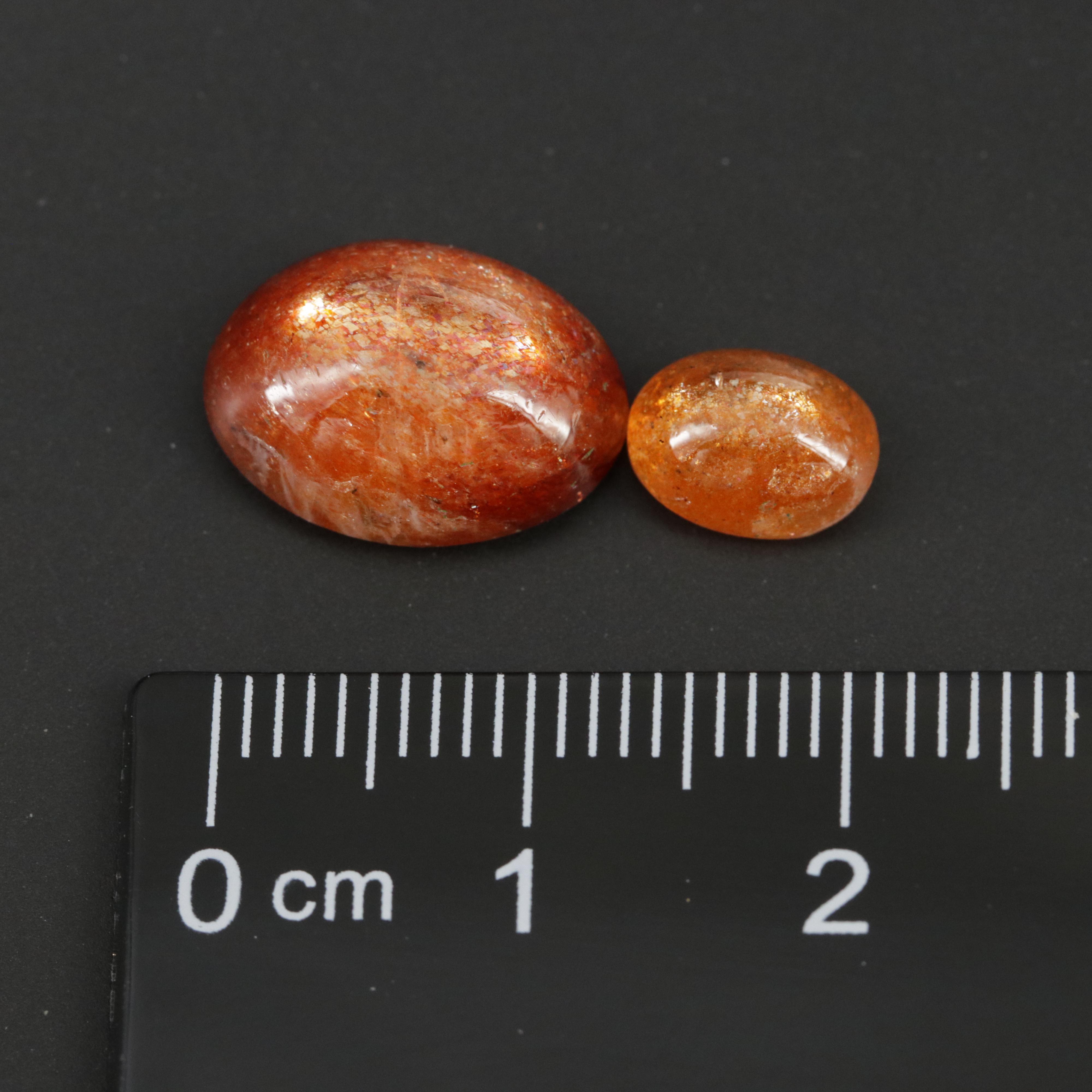 Loose 15.32 CTW Oval Sunstone Cabochons