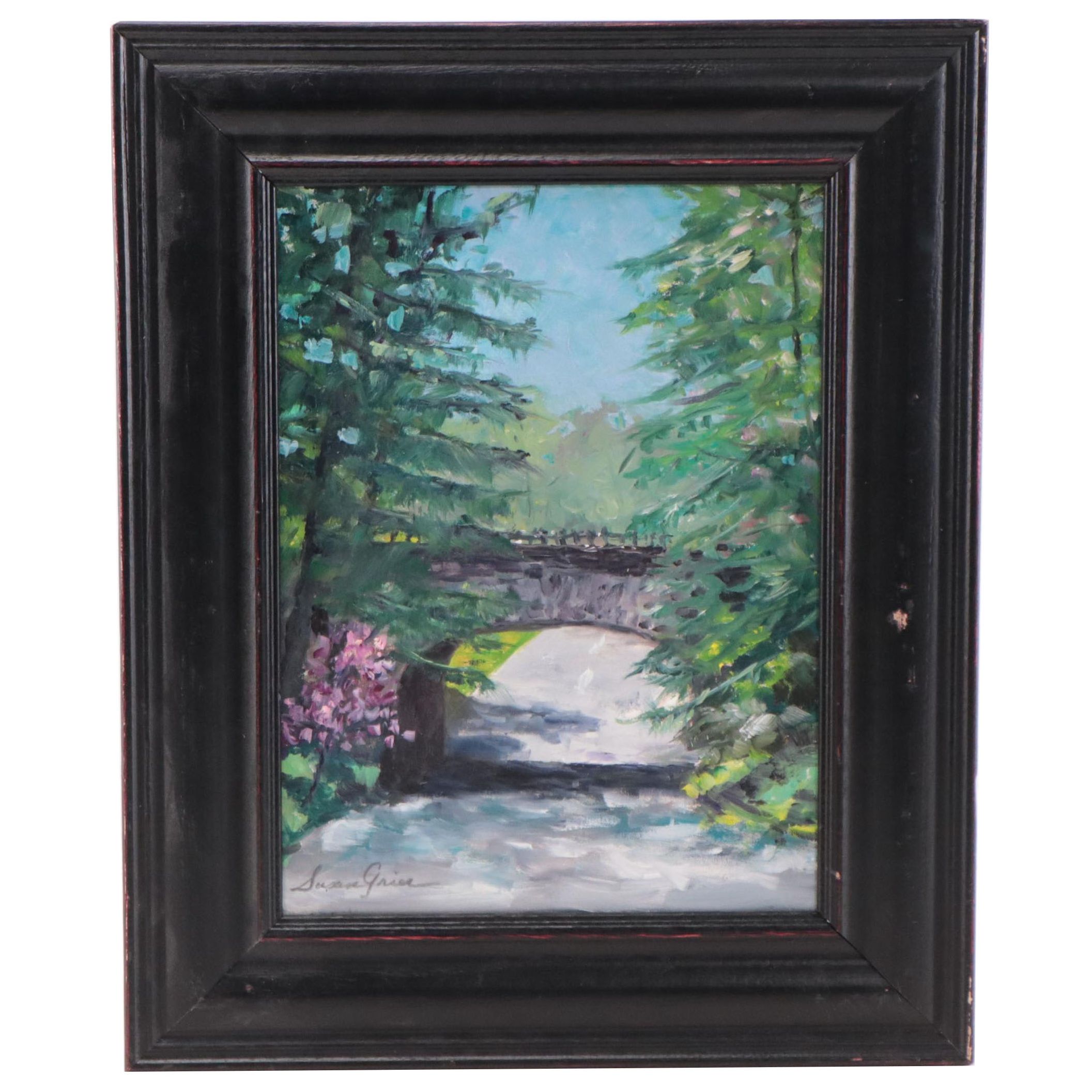 Susan Grier Oil Painting "Spring Grove," 21st Century