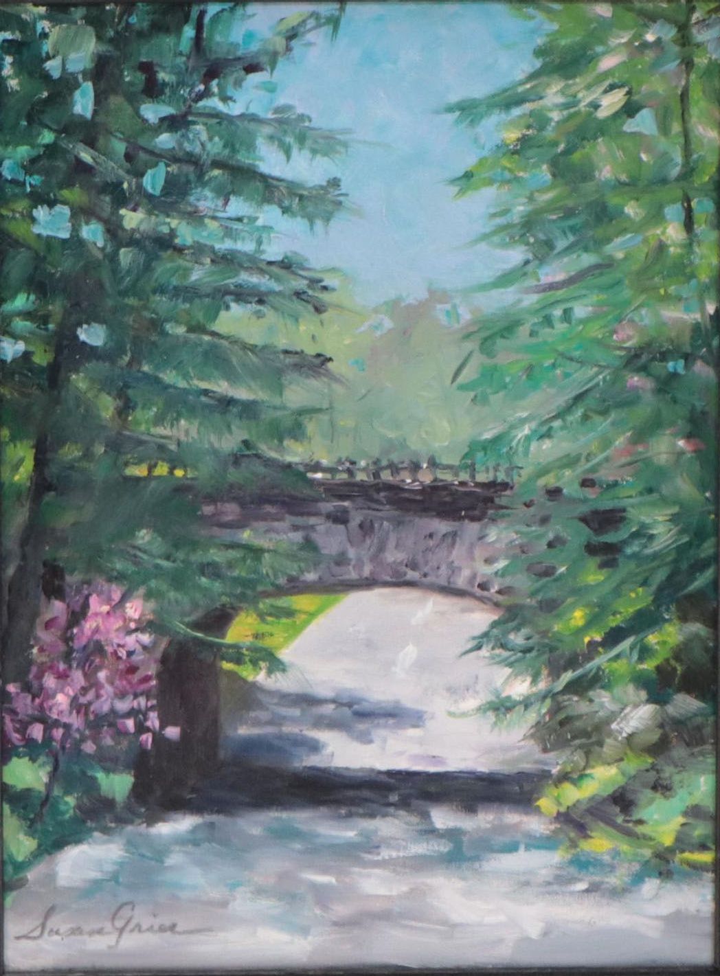 Susan Grier Oil Painting "Spring Grove," 21st Century