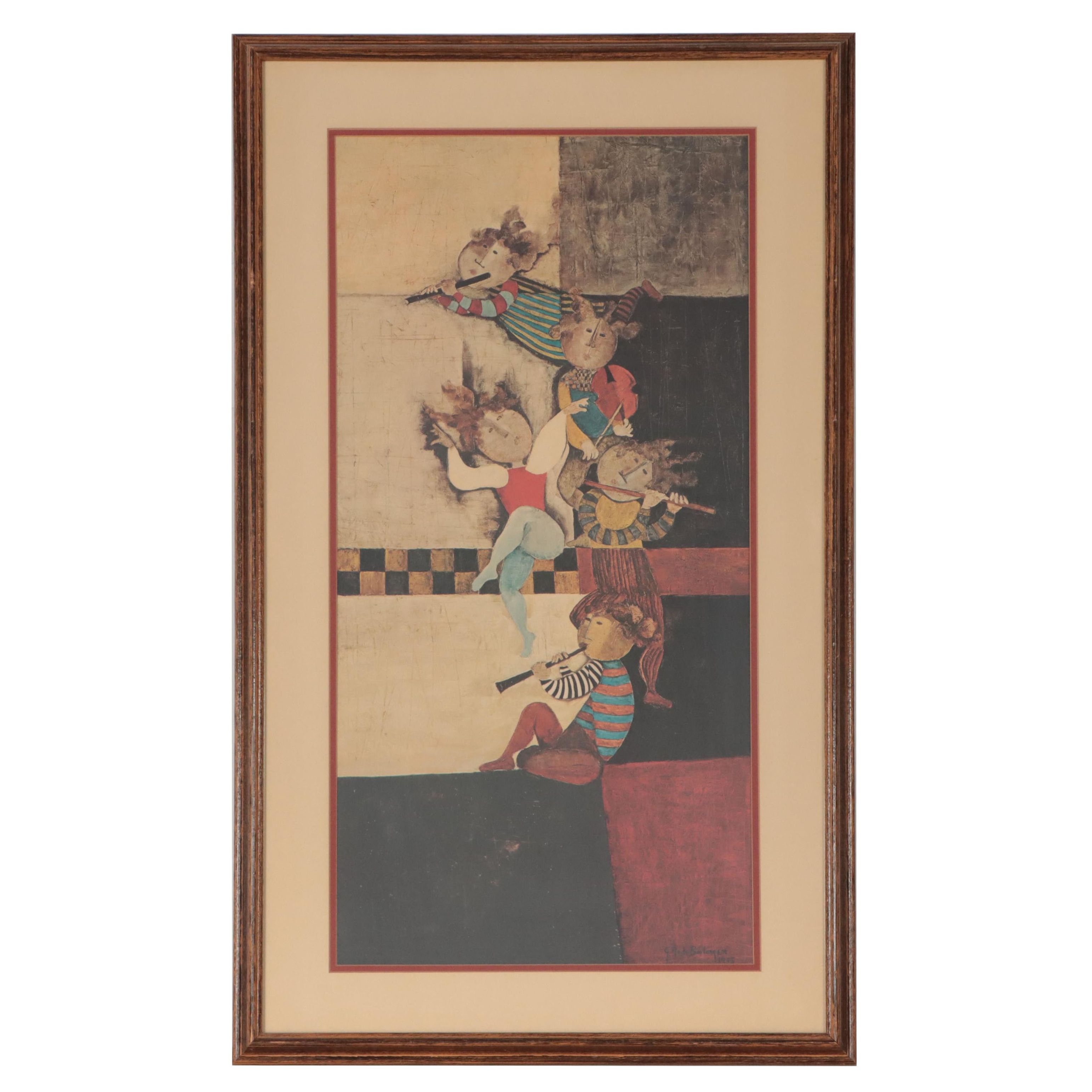 Offset Lithograph After Graciela Rodo Boulanger of Musicians, 21st Century