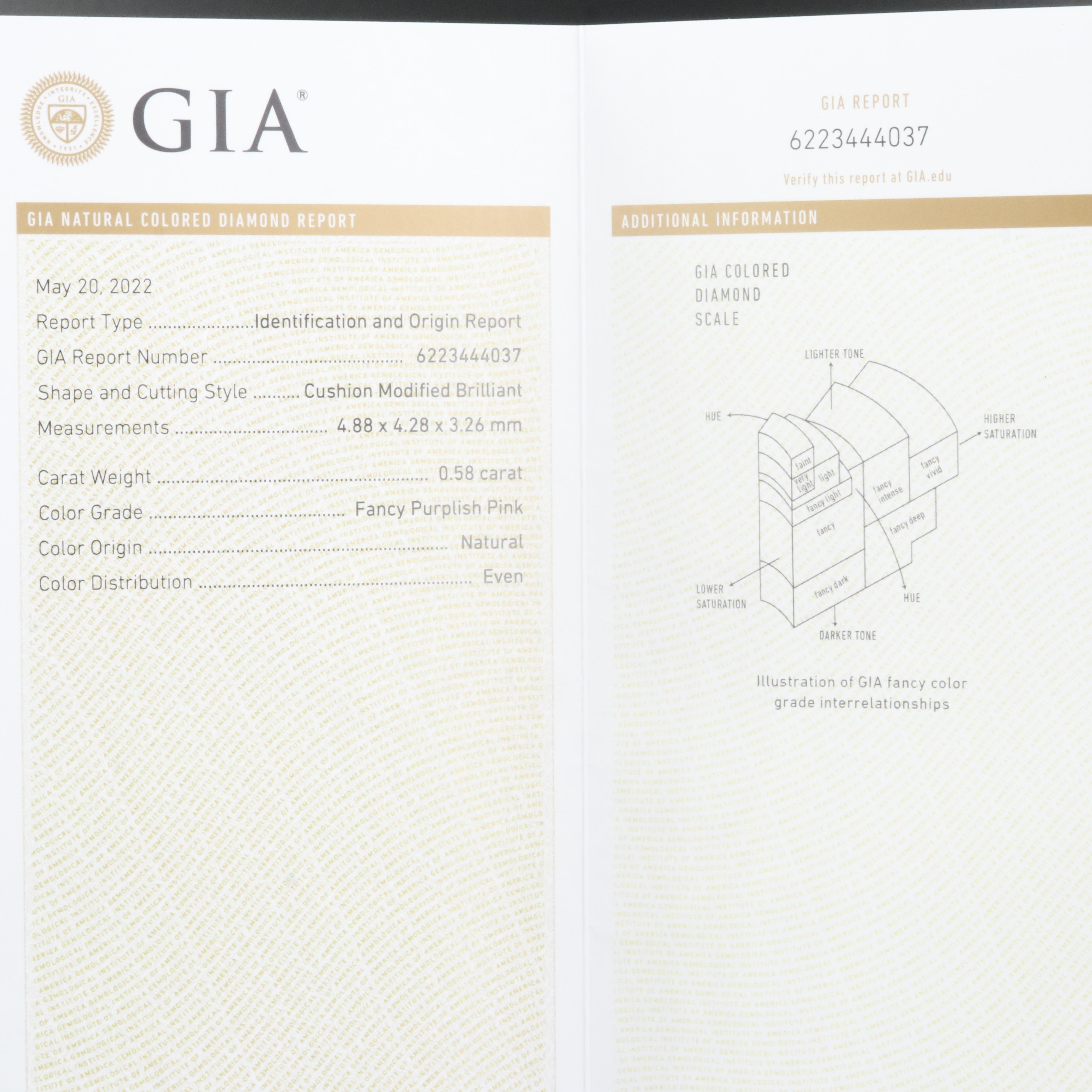 18K 1.66 CTW Diamond Ring with GIA Reports and Rose Gold Accent