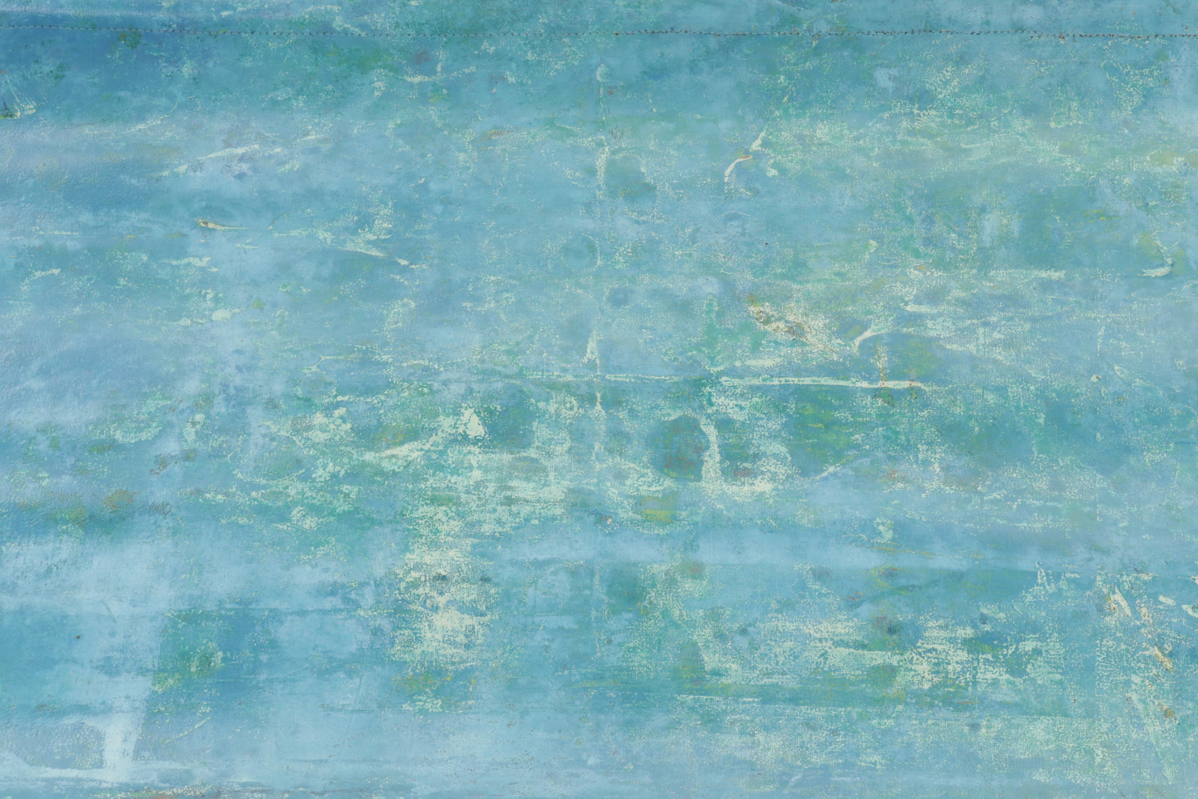 Folk Art Abstract Acrylic Painting, Circa 2000