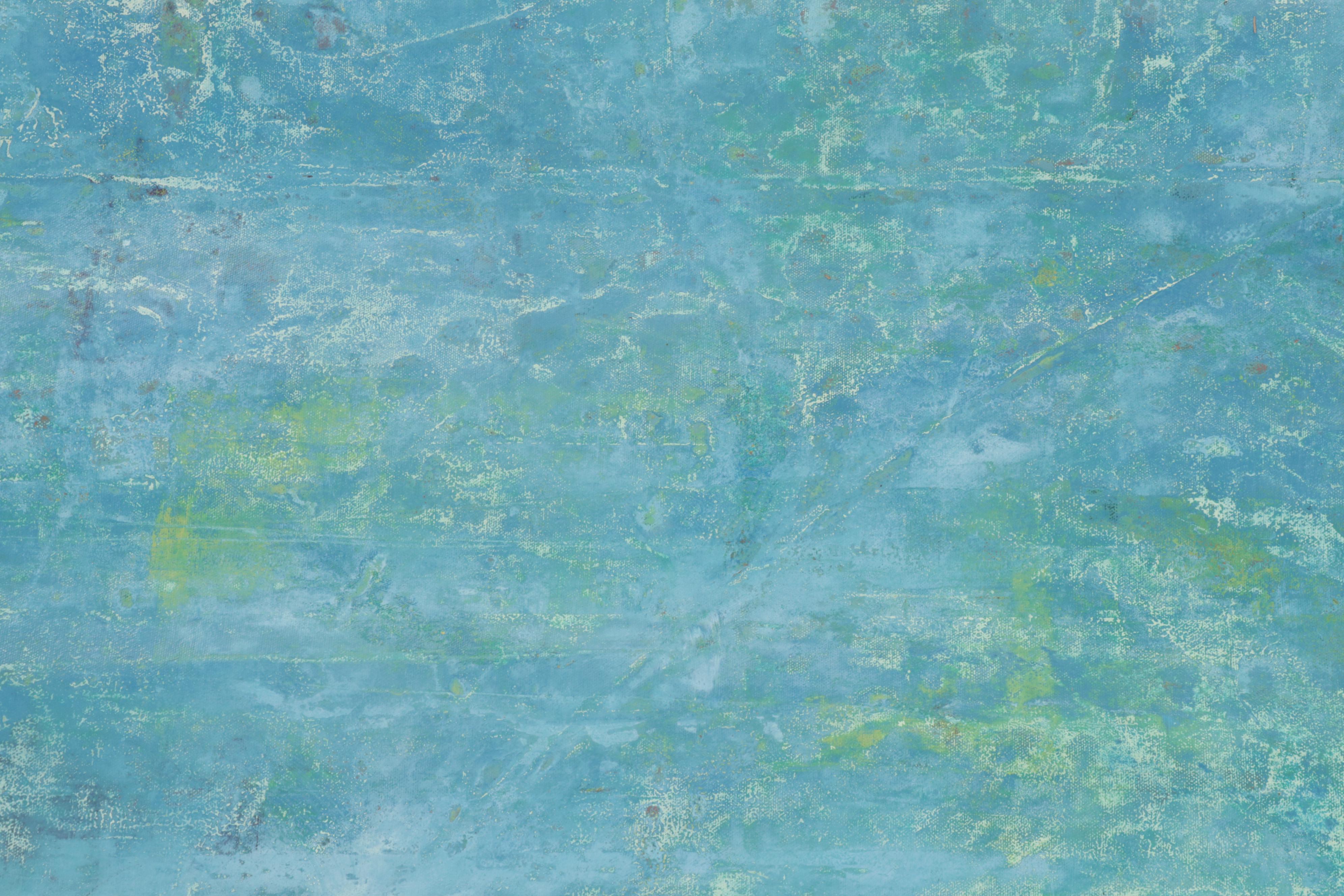 Folk Art Abstract Acrylic Painting, Circa 2000