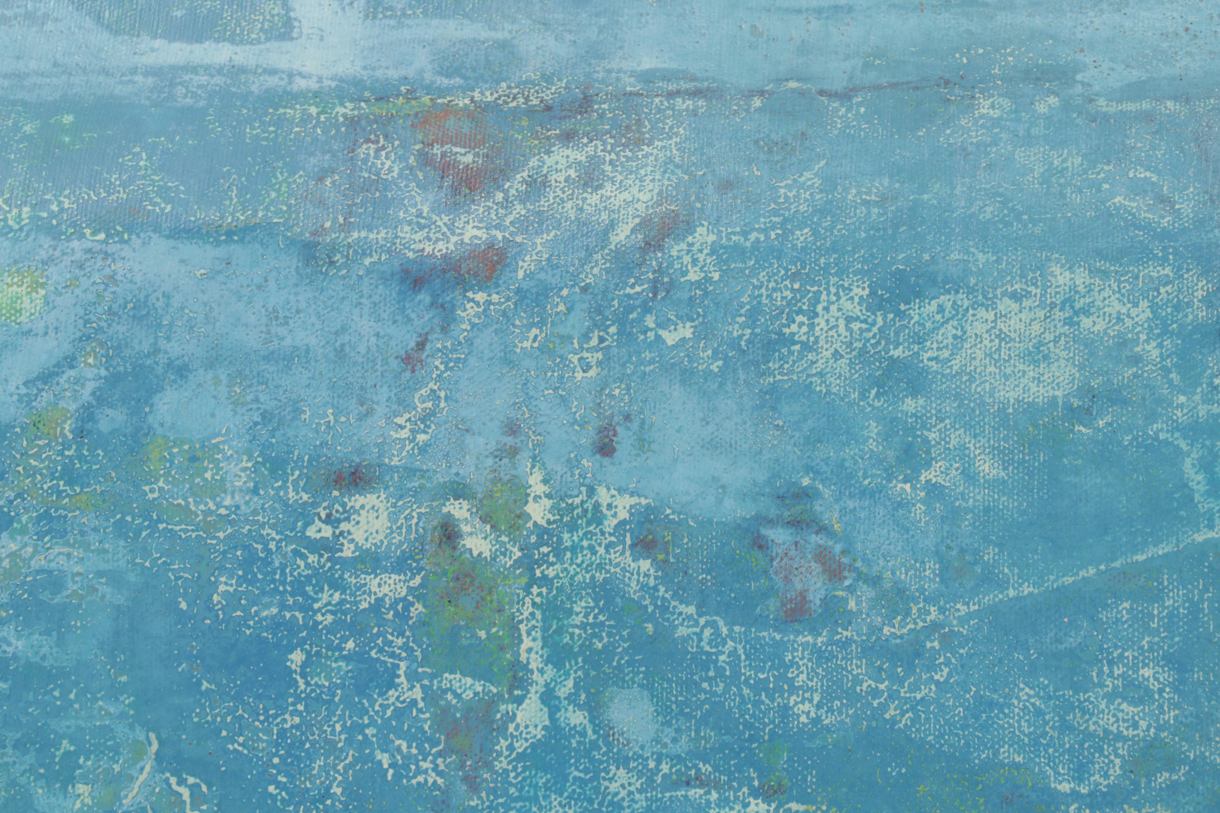 Folk Art Abstract Acrylic Painting, Circa 2000