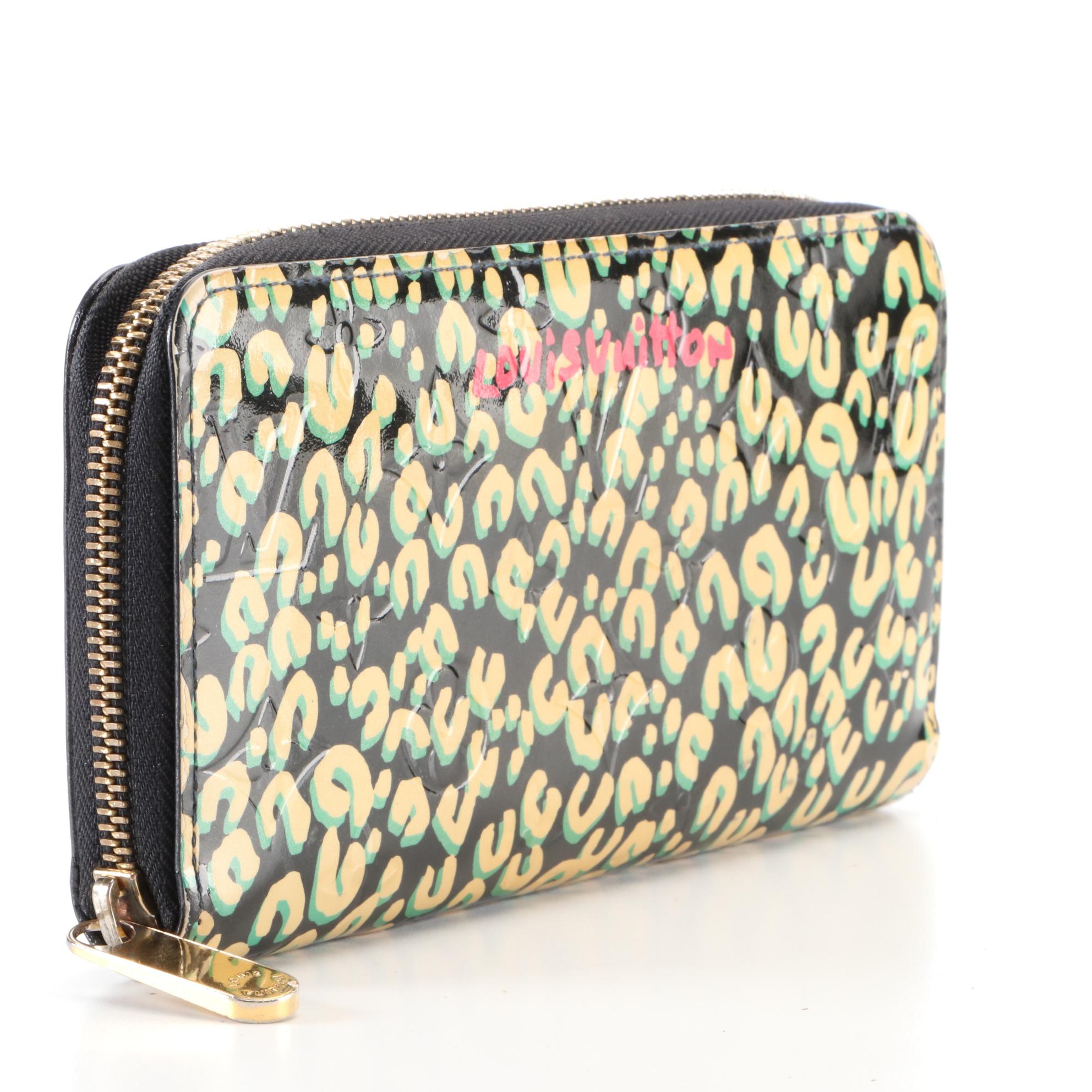 Louis Vuitton x Stephen Sprouse Zippy Wallet in Leopard Print Patent Leather