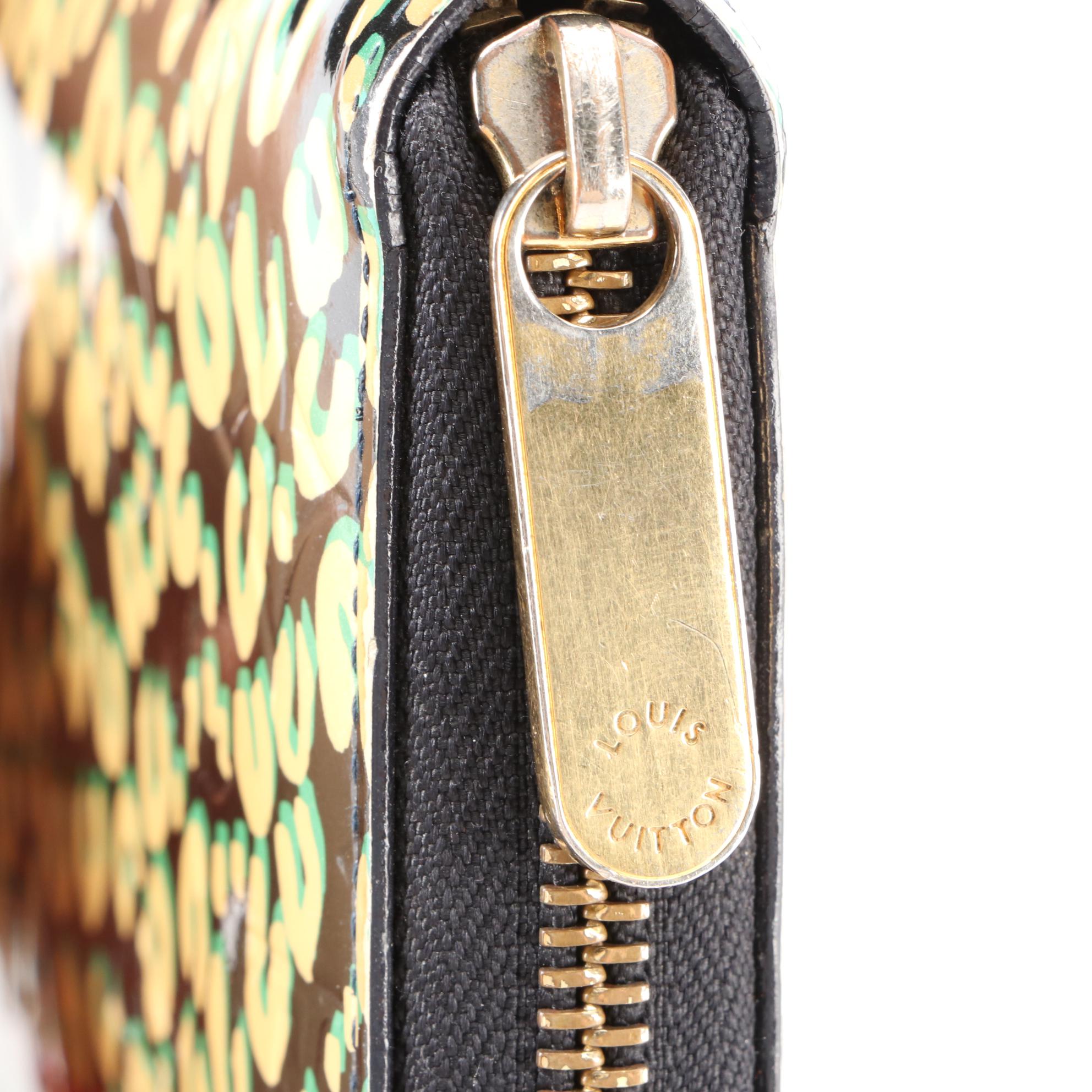 Louis Vuitton x Stephen Sprouse Zippy Wallet in Leopard Print Patent Leather