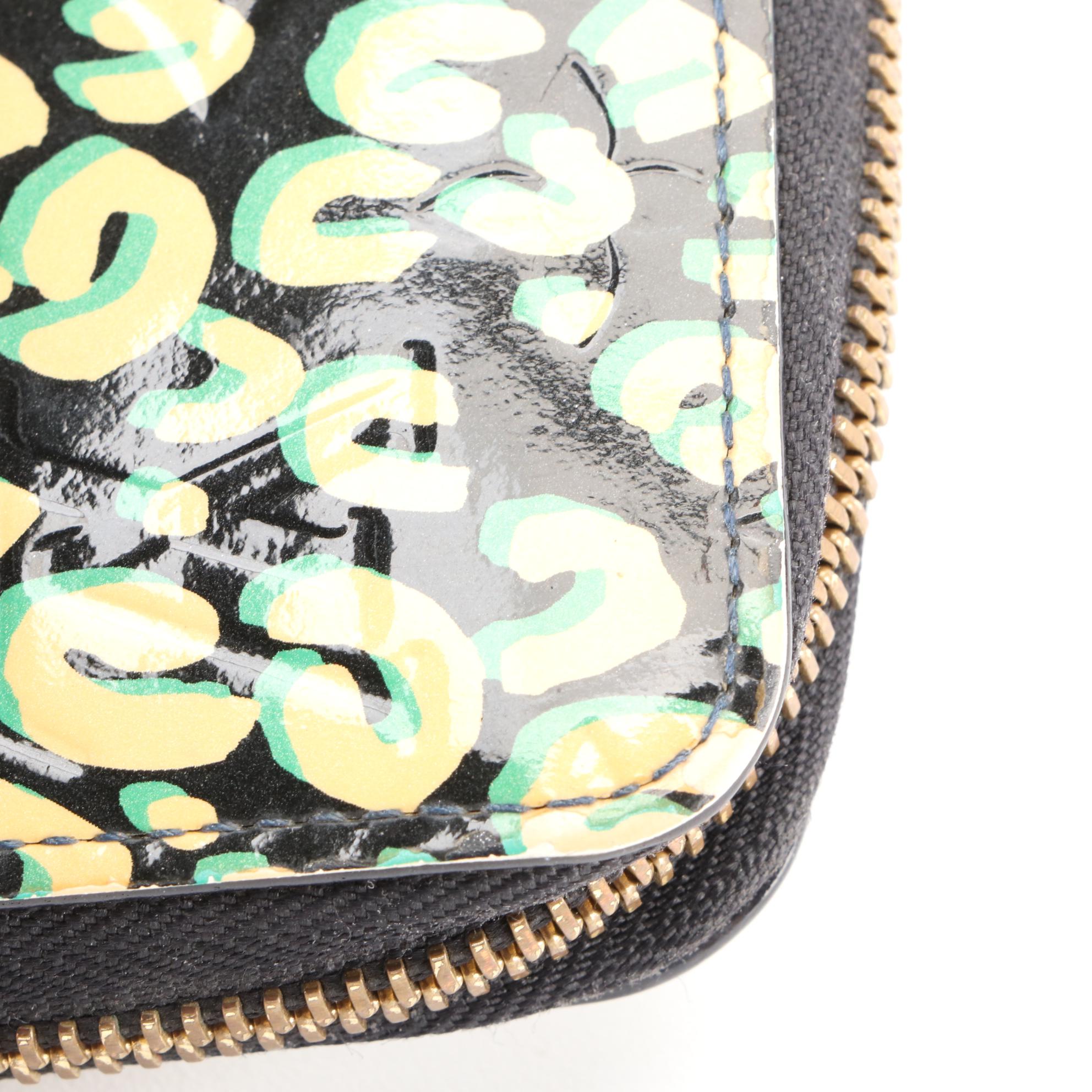 Louis Vuitton x Stephen Sprouse Zippy Wallet in Leopard Print Patent Leather