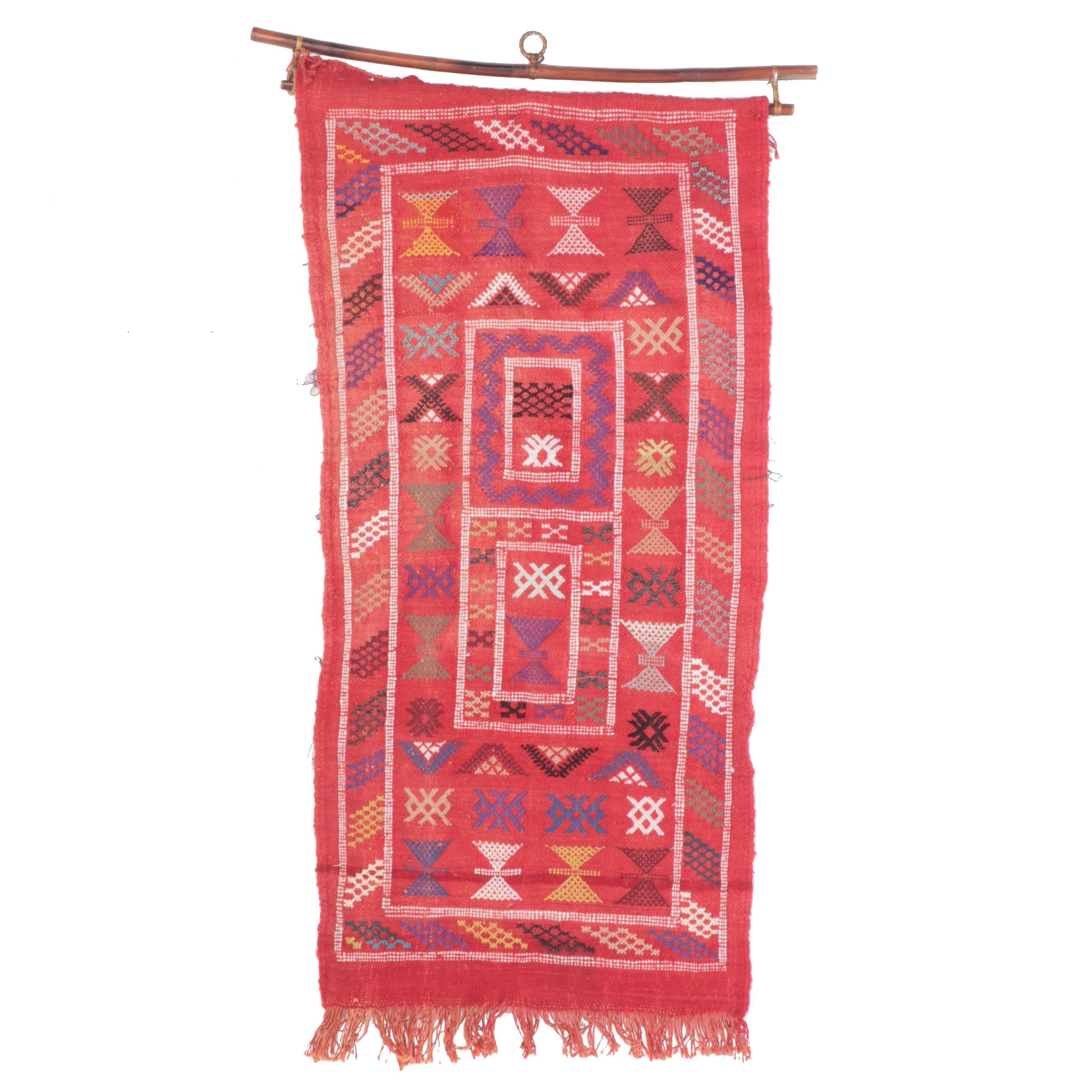 Handwoven Moroccan Zemmour Wool Wall Hanging