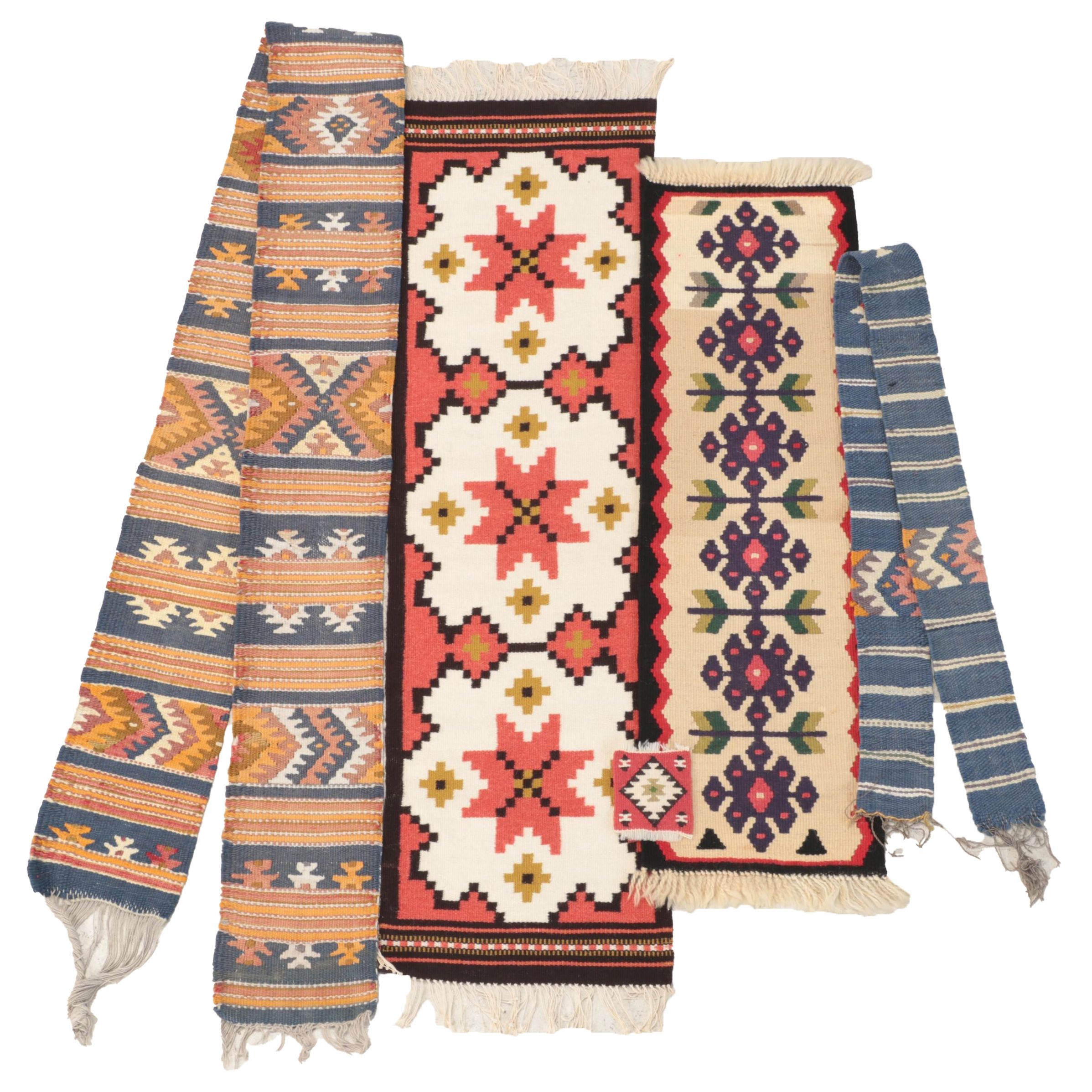 Handwoven Kilim Style Table Runners and Coaster