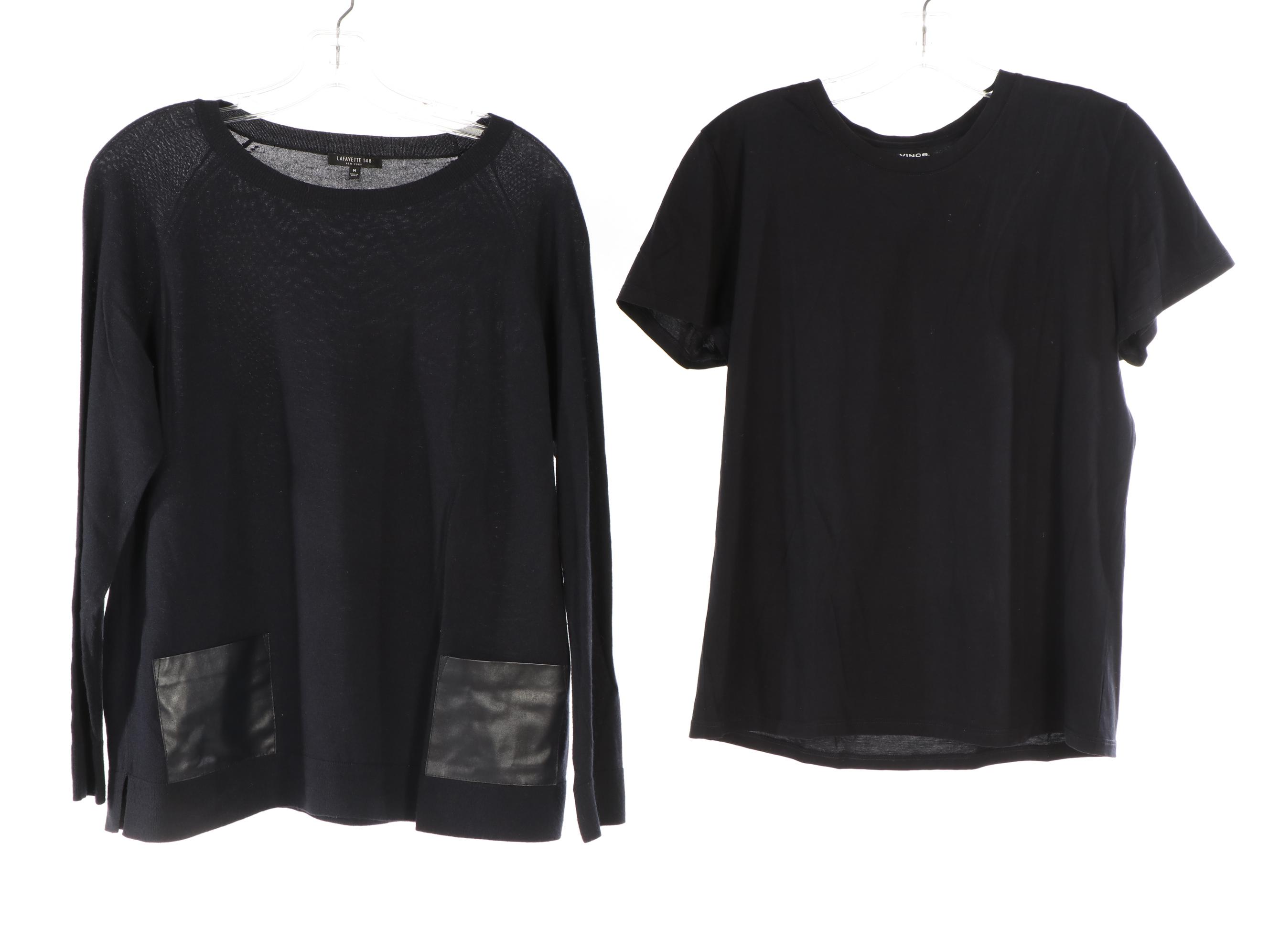 Vince Jacket, Lafayette 148 Sweater, Strenesse Pants, and More Separates